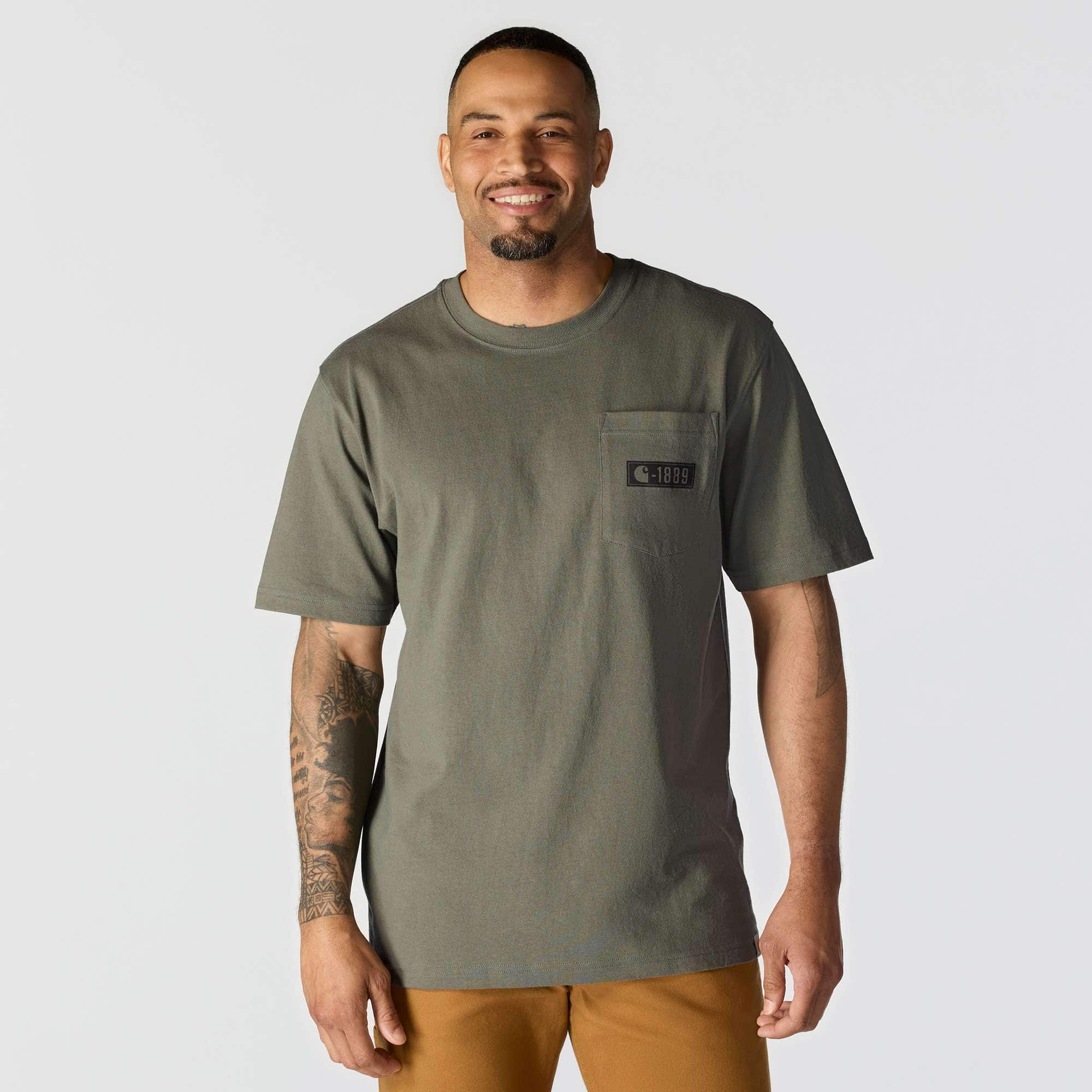 Loose Fit Heavyweight Short-Sleeve Pocket 1889 T-Shirt
