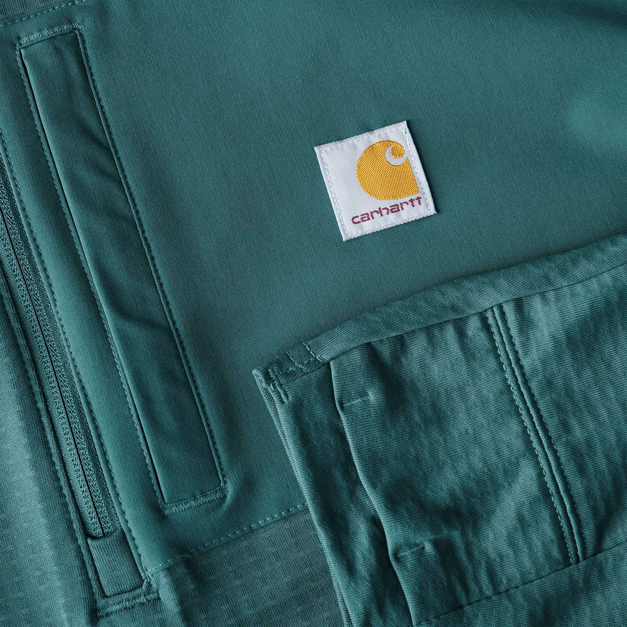 Carhartt Force® Relaxed Fit Mock Neck Half-Zip Fleece-Lined Shirt