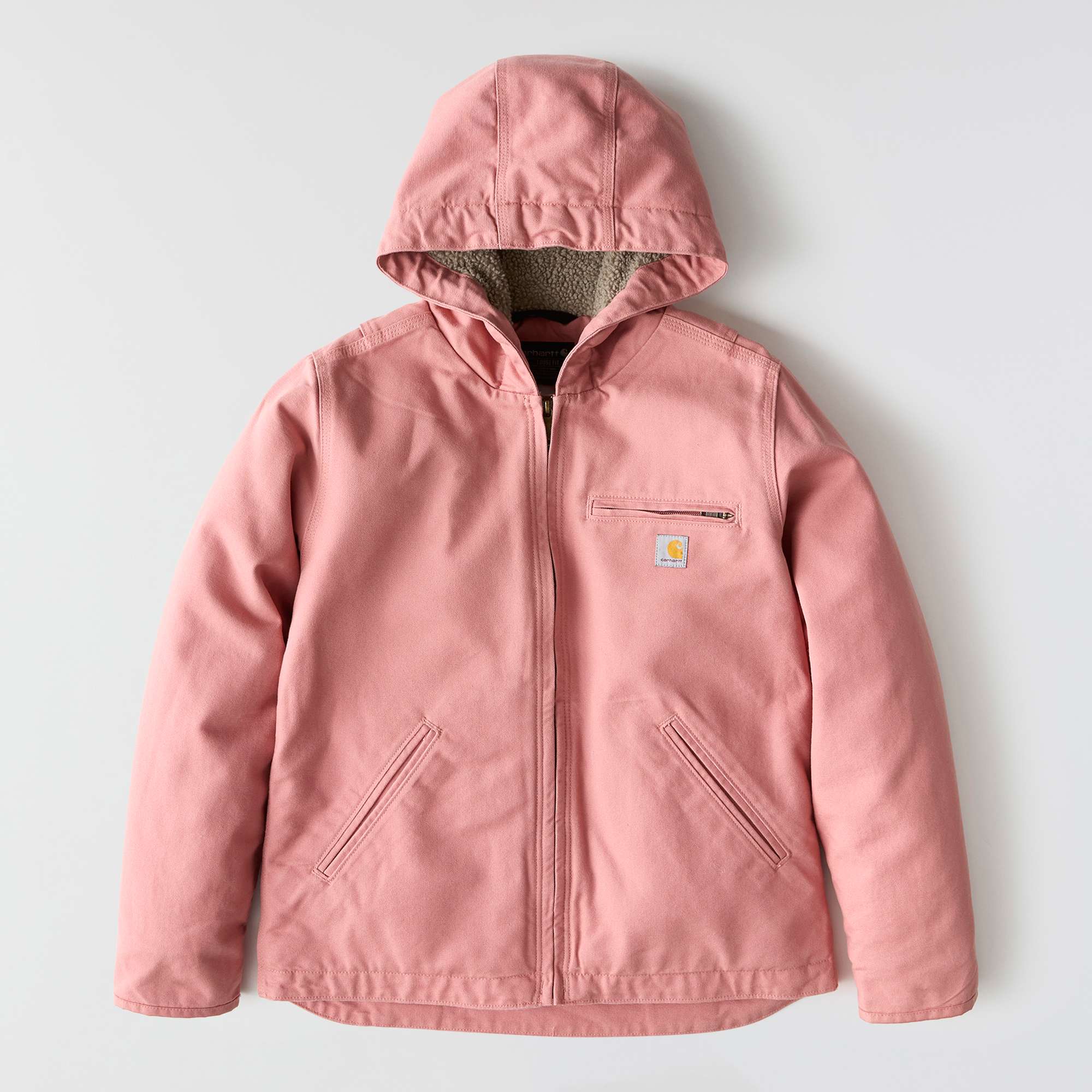 Women's Sherpa Lined Jacket - Loose Fit - Washed Duck - 3 Warmest Rating