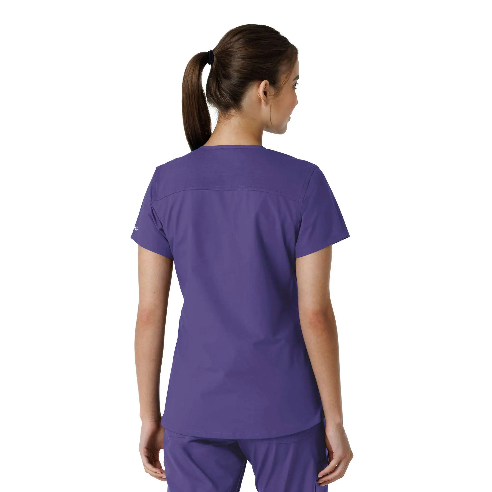 Women's Force Essentials V-Neck Knit Panel Scrub Top