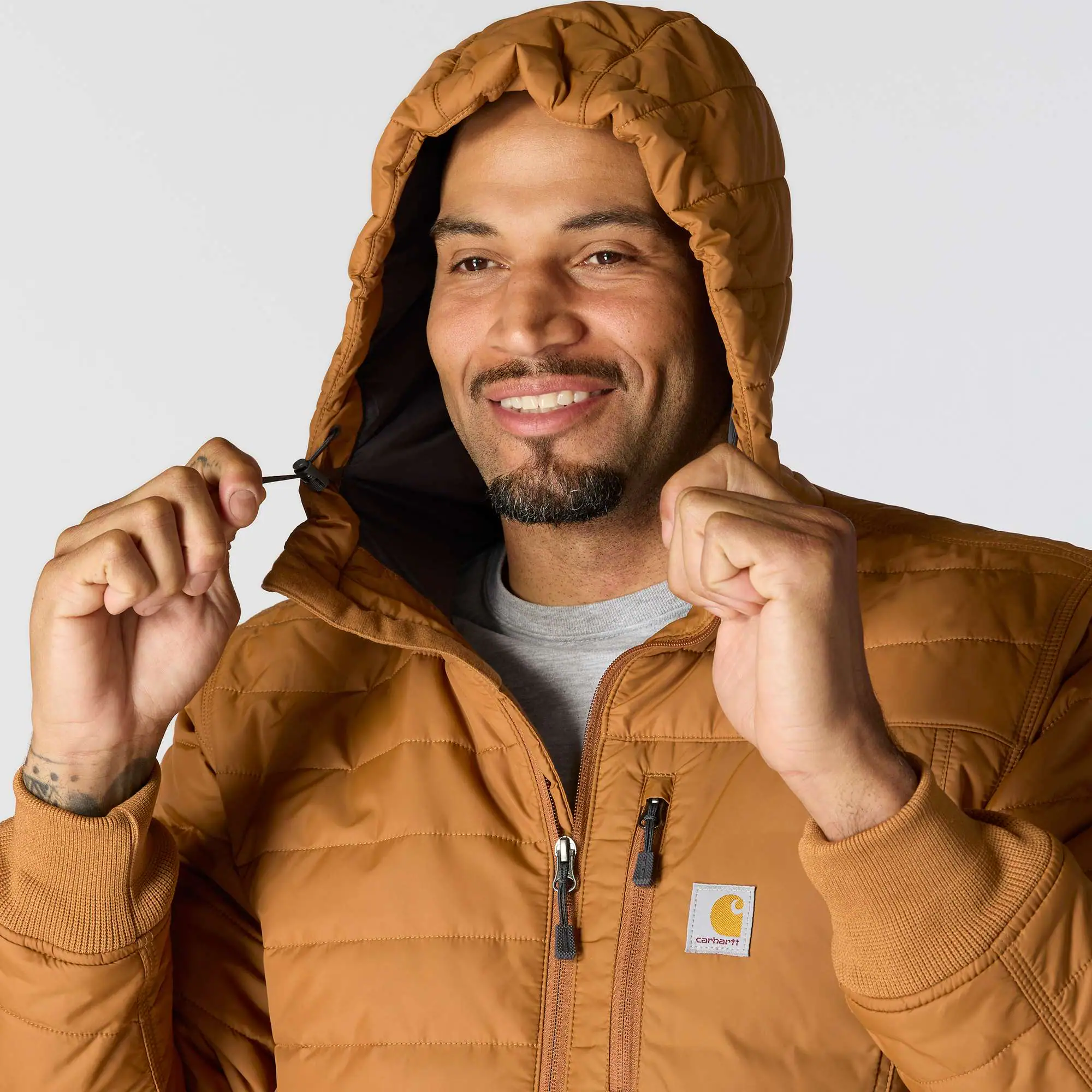 Rain Defender® Relaxed Fit Lightweight Insulated Hooded Jacket - 3 Warmest Rating