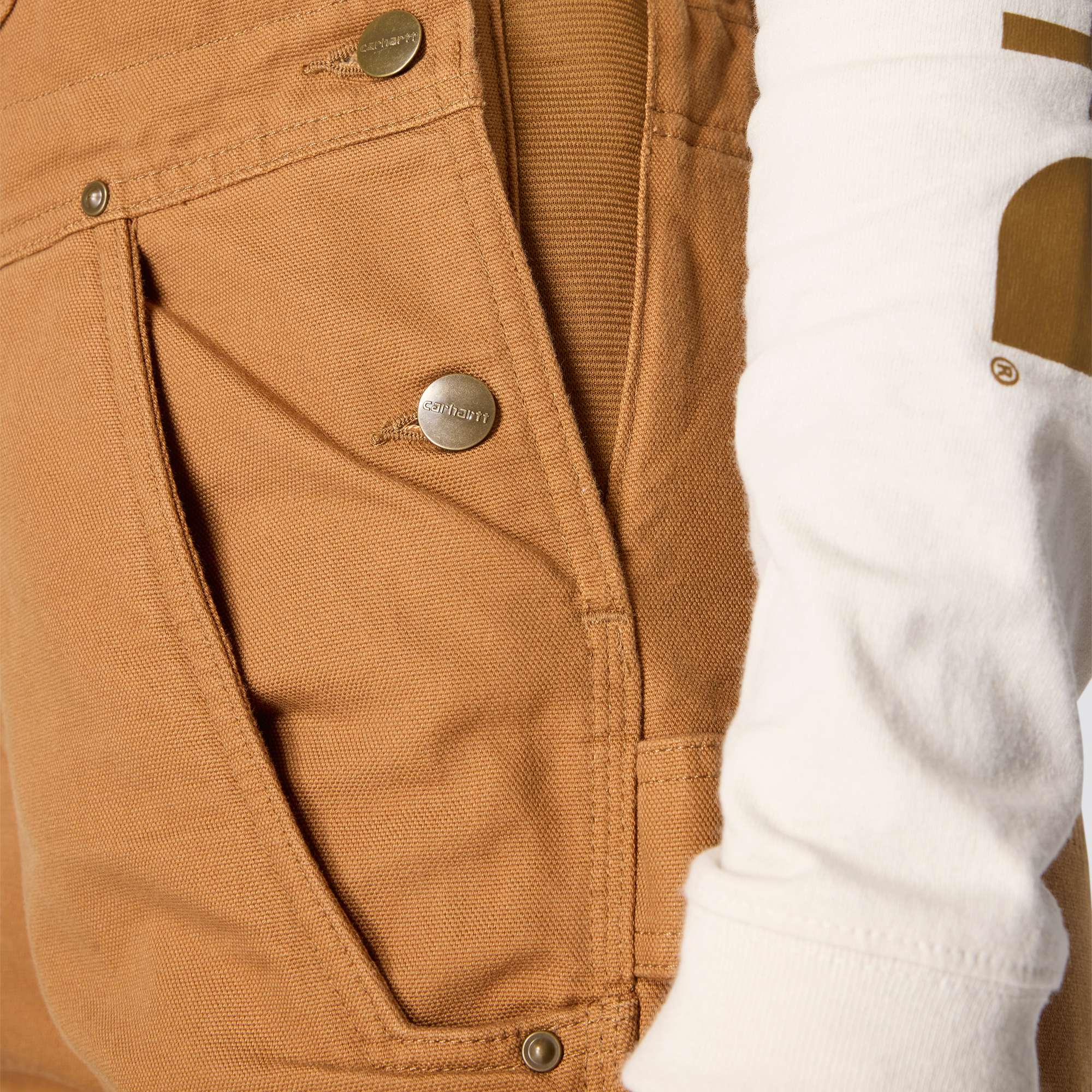 Women's Insulated Bibs - Relaxed Fit - Washed Duck - 3 Warmest Rating