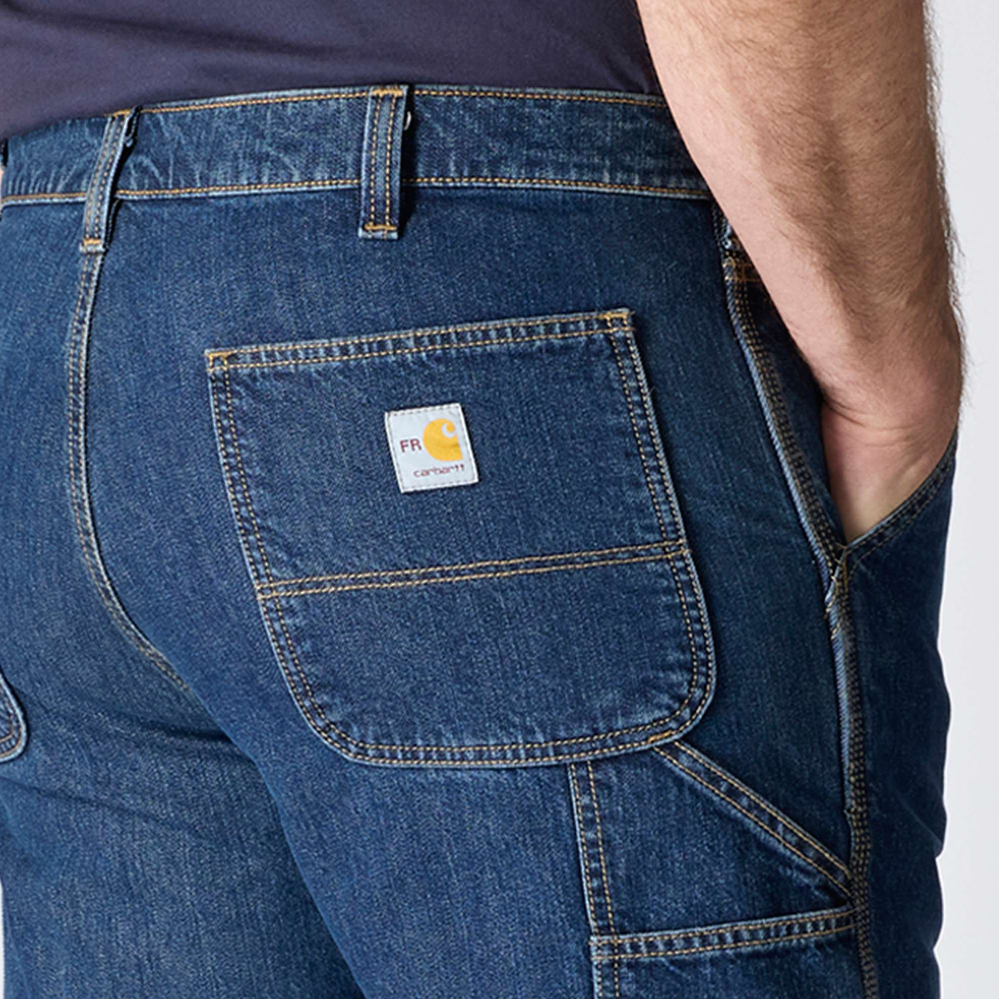 FR Loose Straight Denim Dungaree