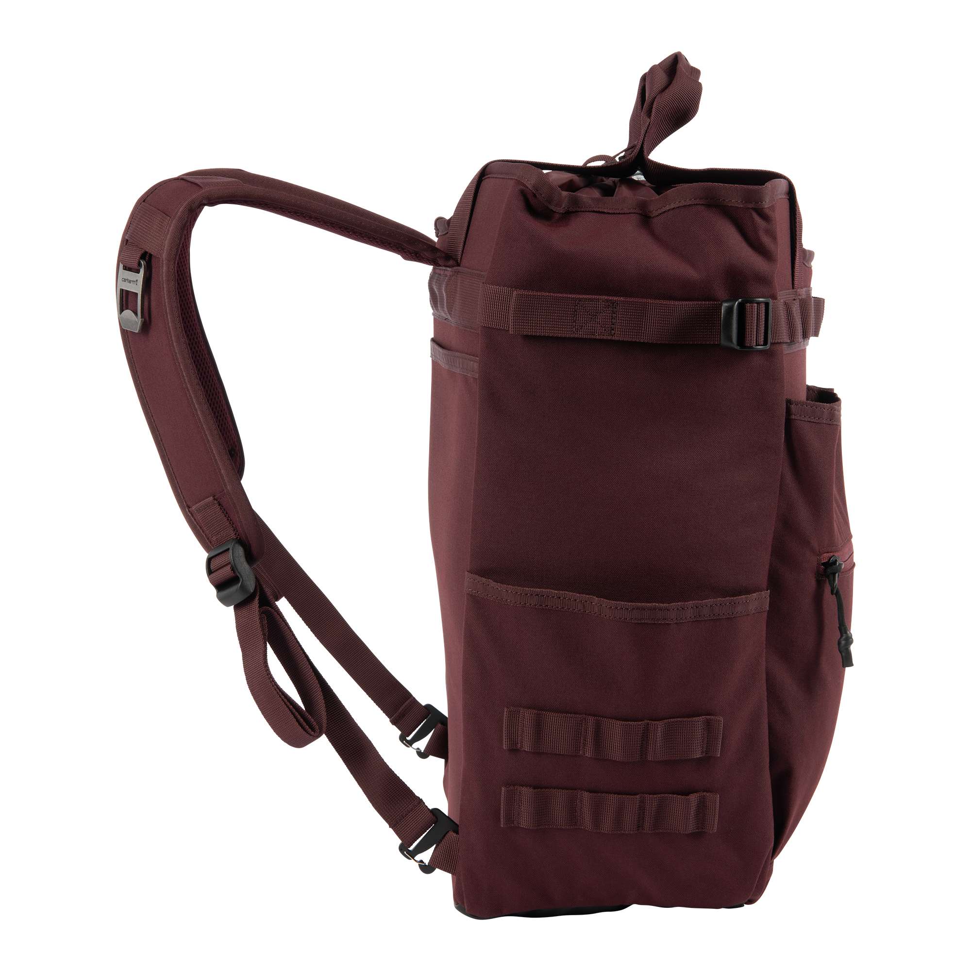 28L Nylon Cinch-Top Convertible Tote Backpack