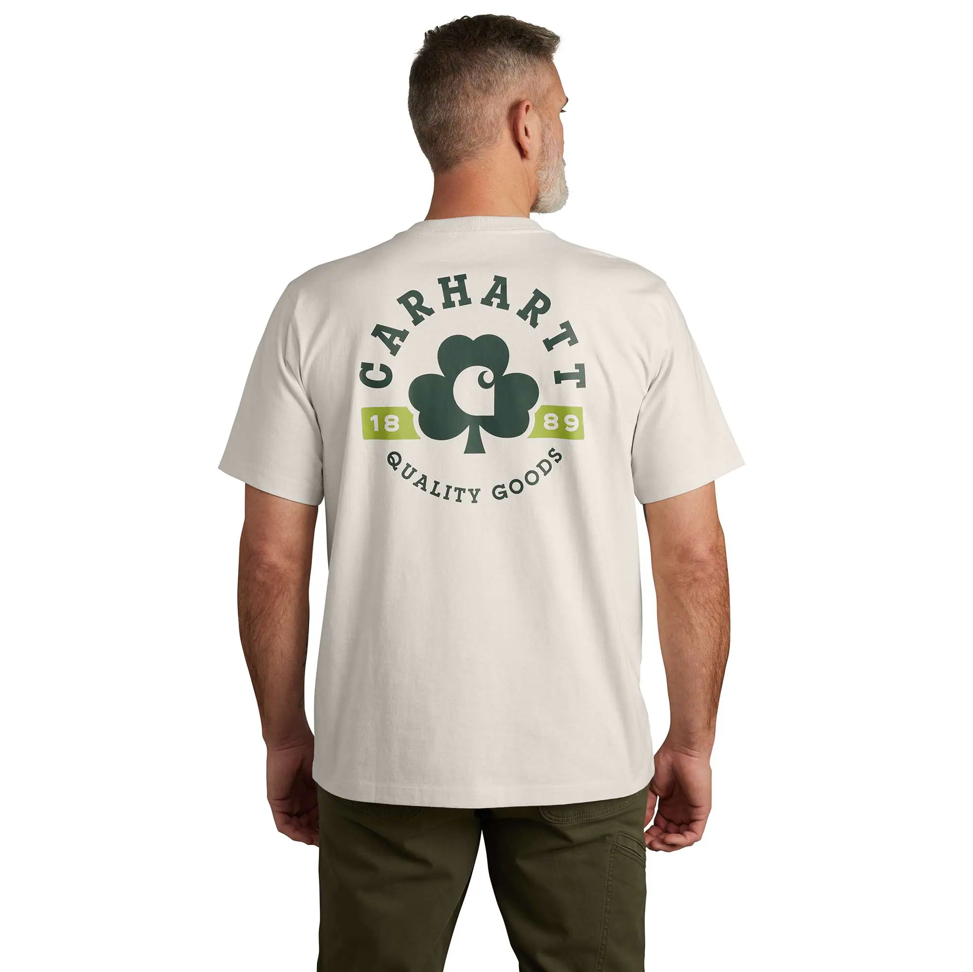 Relaxed Fit Heavyweight Short-Sleeve Pocket Shamrock Graphic T-Shirt