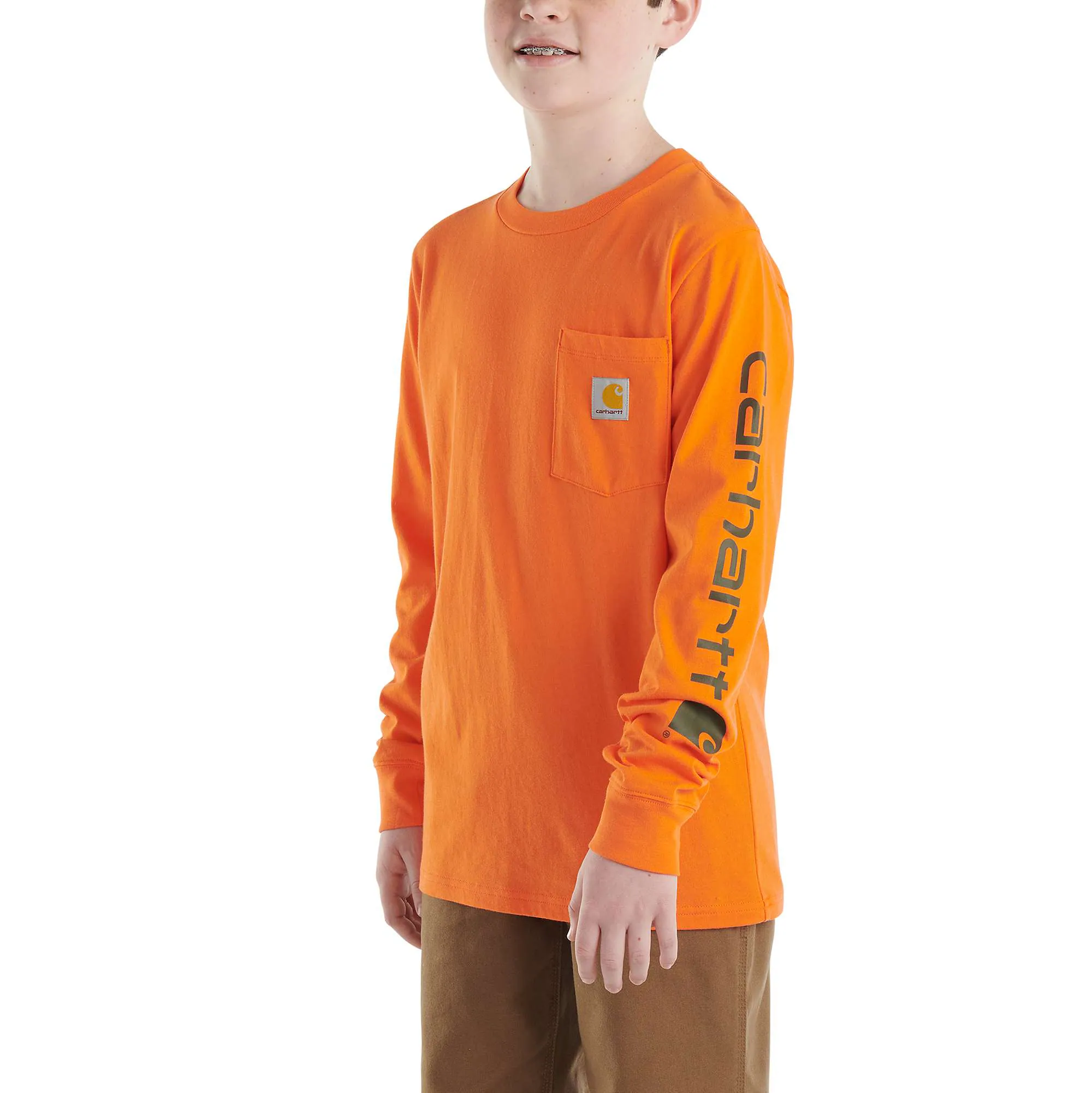Boys' Long-Sleeve Pocket T-Shirt (Toddler/Child/Youth)