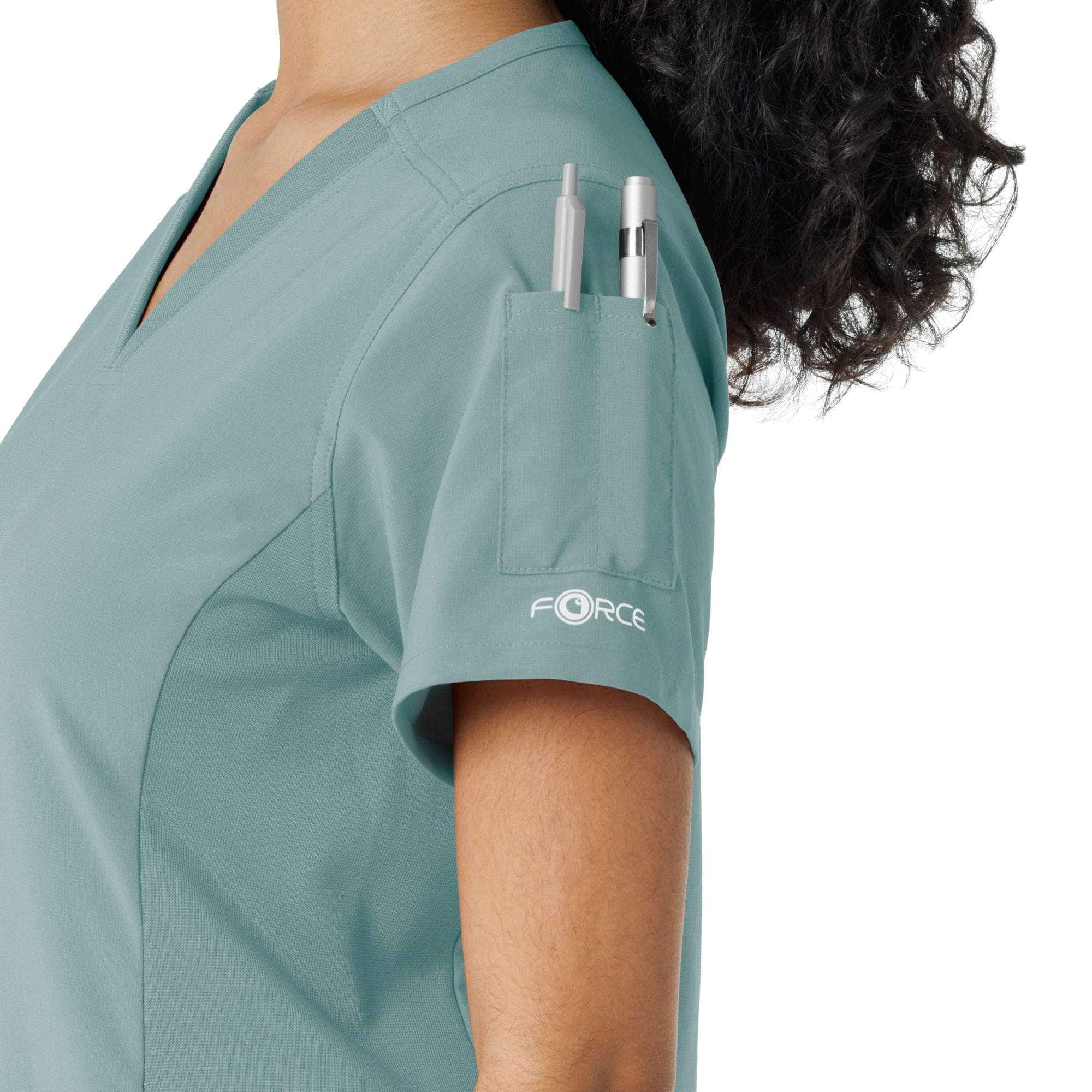 Women's Force Cross-Flex Knit Panel Scrub Top