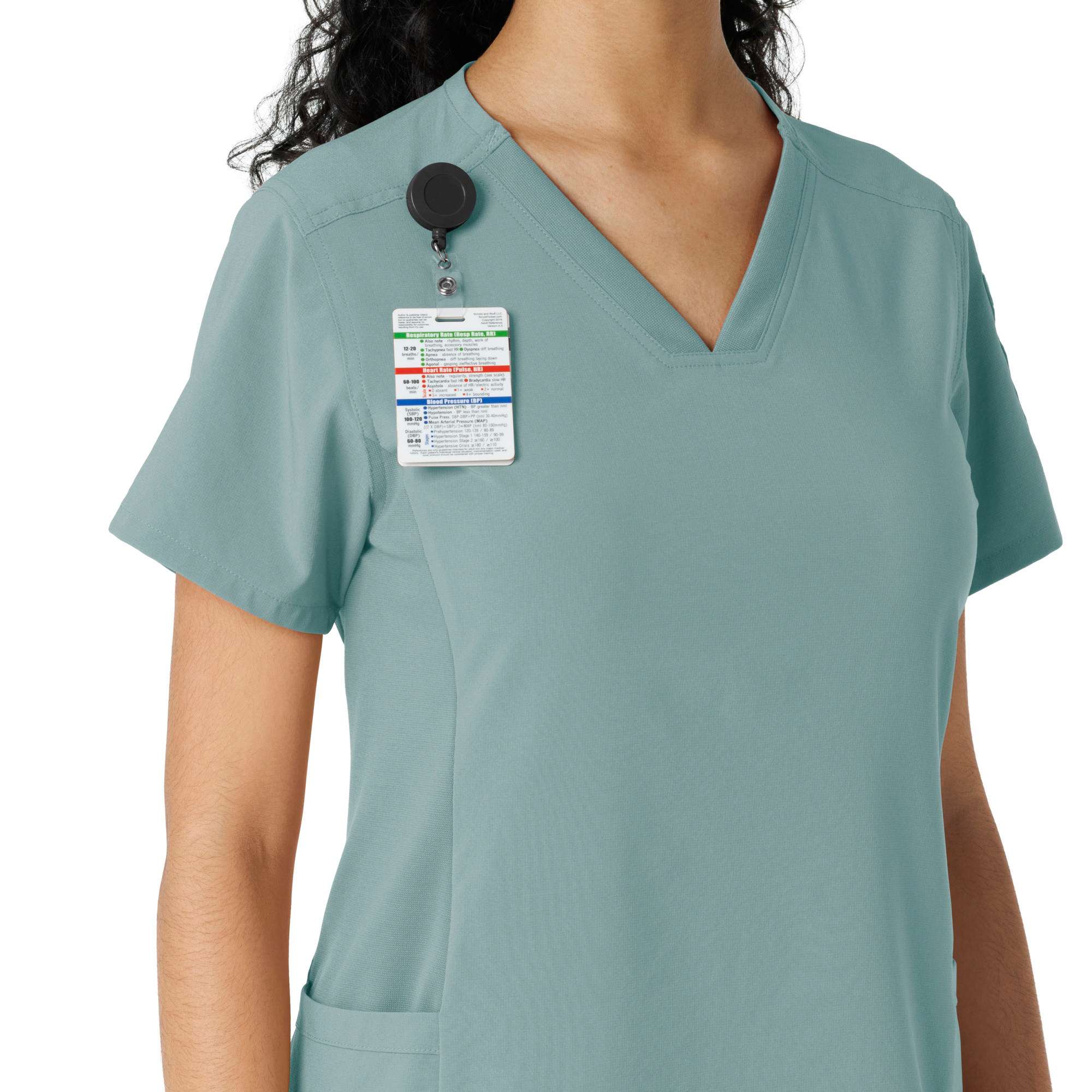 Women's Force Cross-Flex Knit Panel Scrub Top