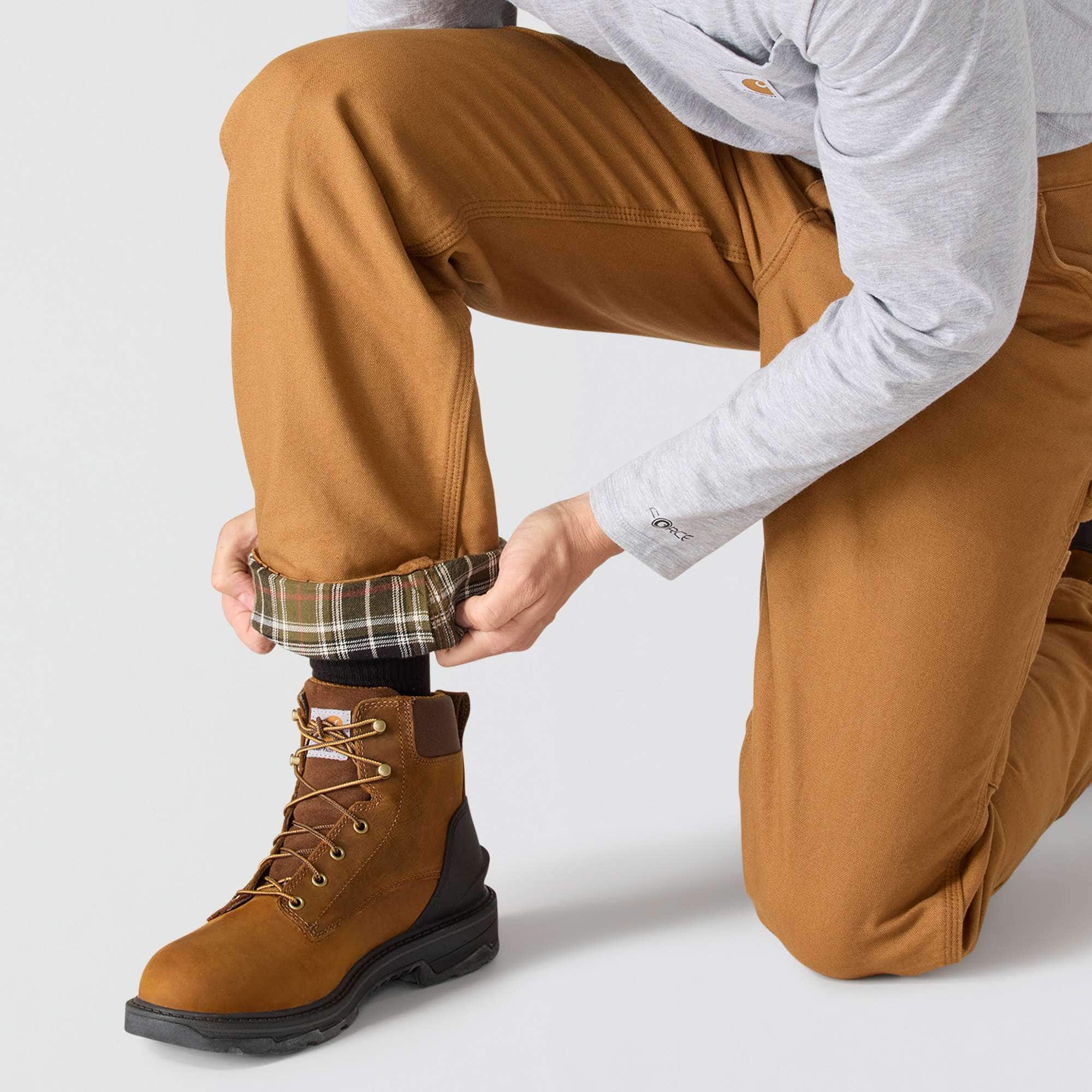 Loose Straight Washed Duck Lined Dungaree