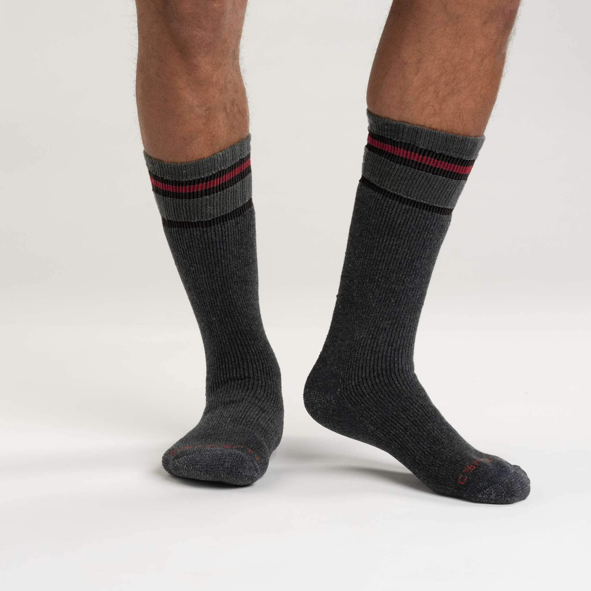 Heavyweight Synthetic-Wool Blend Boot Sock 2-Pack