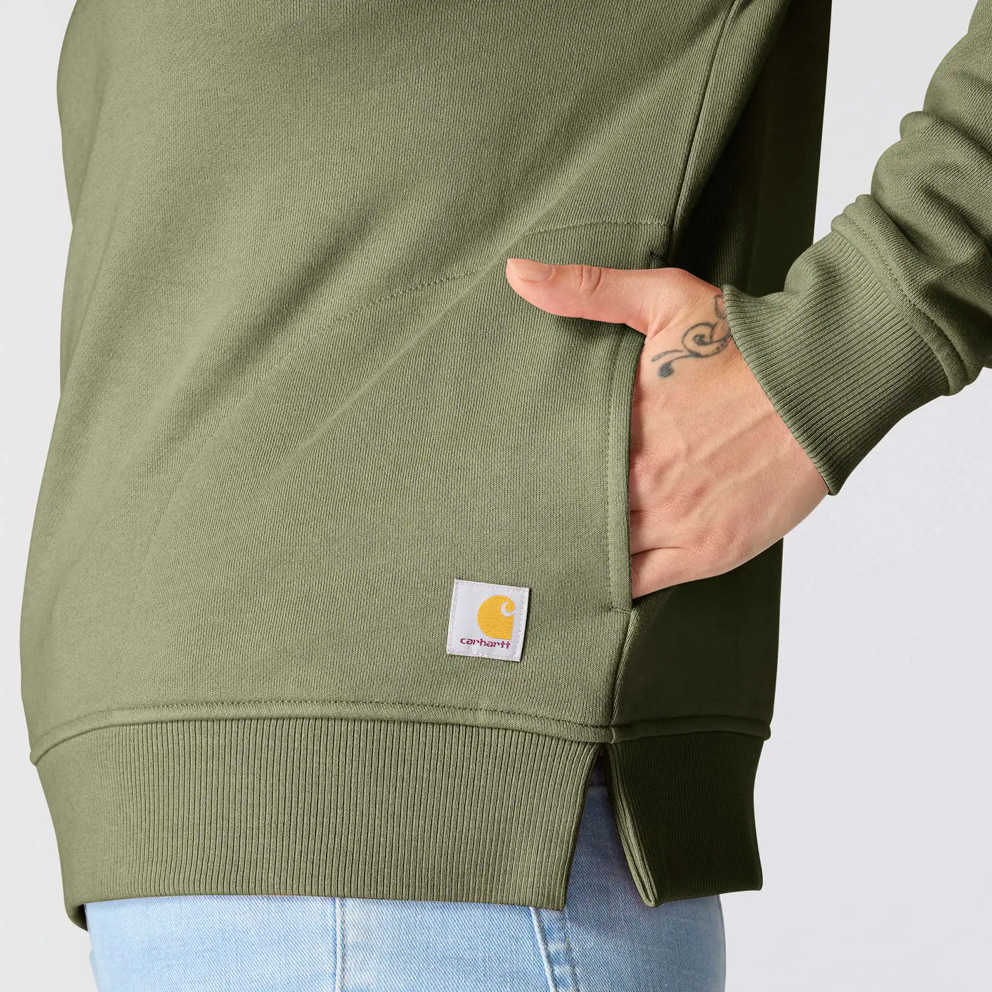 Women's TENCEL™ Fiber Series Relaxed Fit Half-Zip Sweatshirt