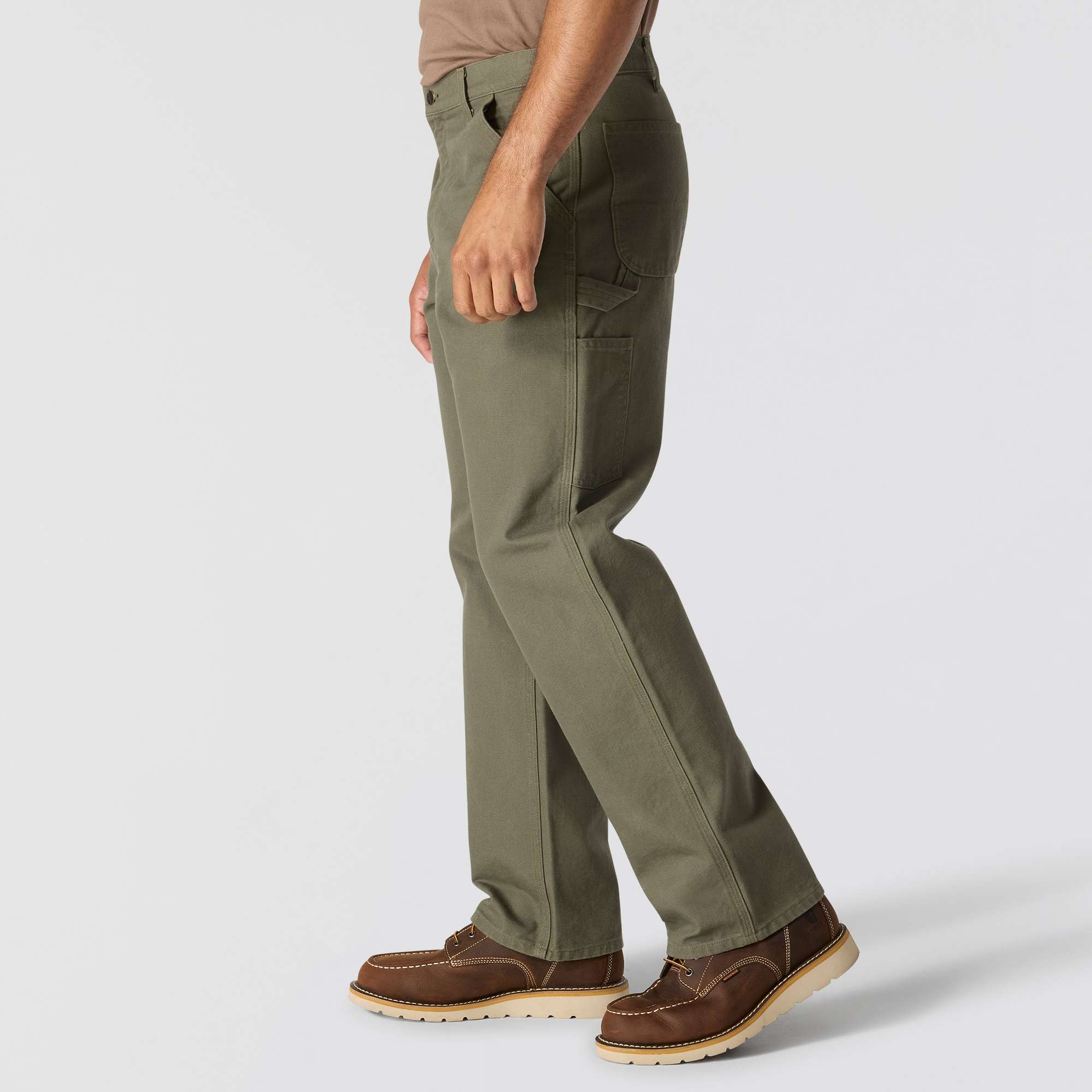 Loose Straight Washed Duck Dungaree