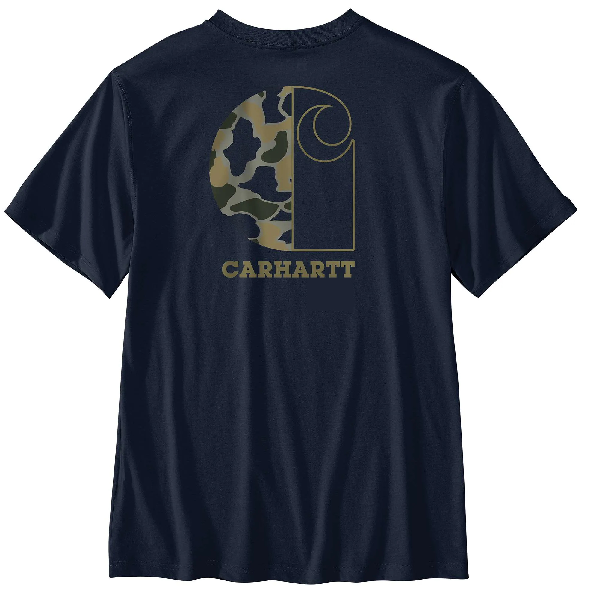 Relaxed Fit Lightweight Short-Sleeve Pocket Camo Graphic T-Shirt