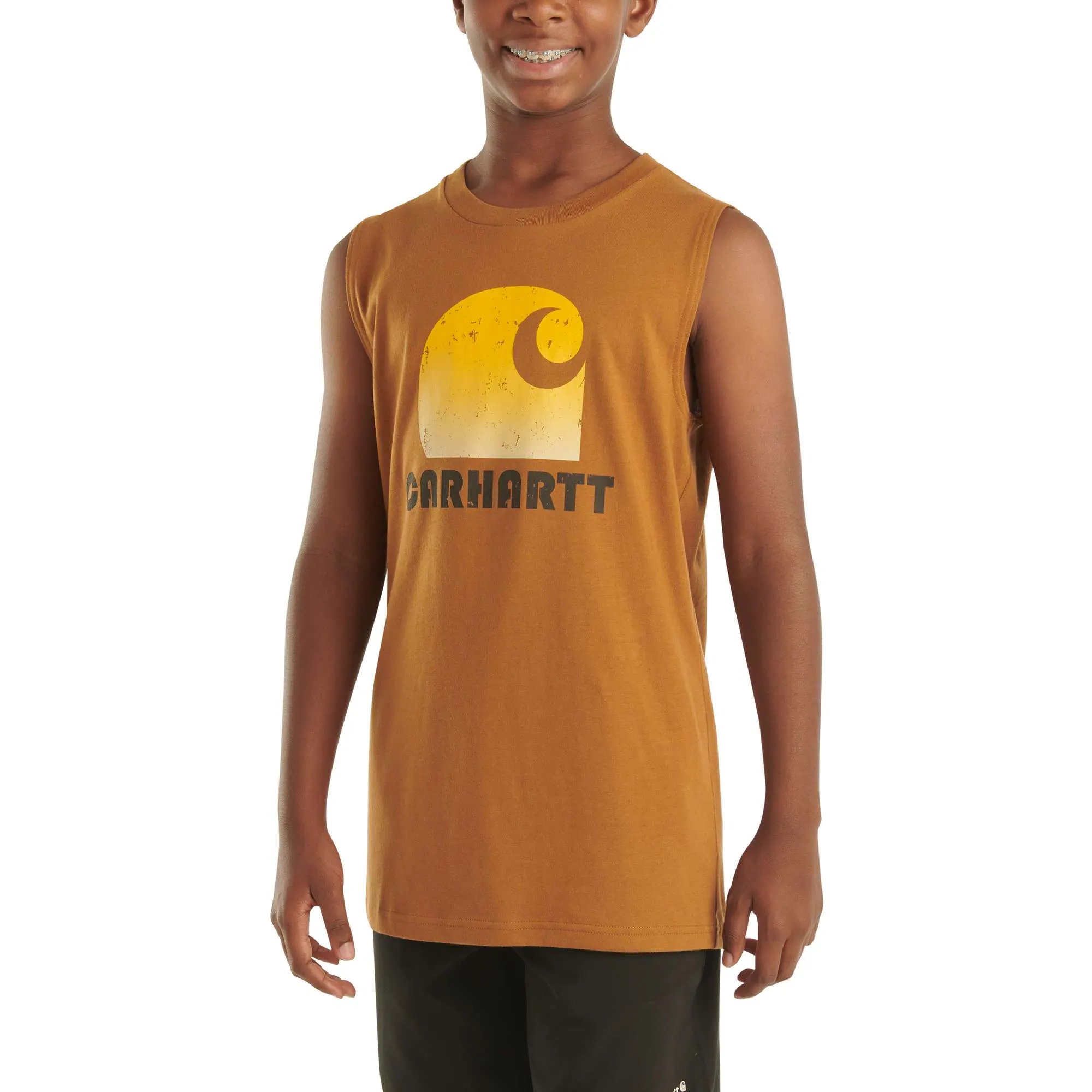 Boys' Sleeveless Carhartt Logo T-Shirt (Child/Youth)