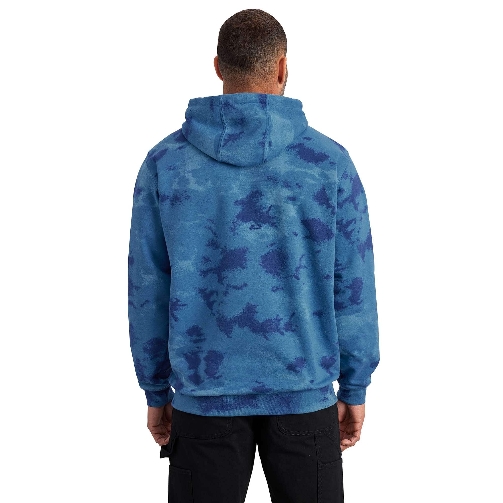 Loose Fit Midweight Watercolor Camo Graphic Sweatshirt