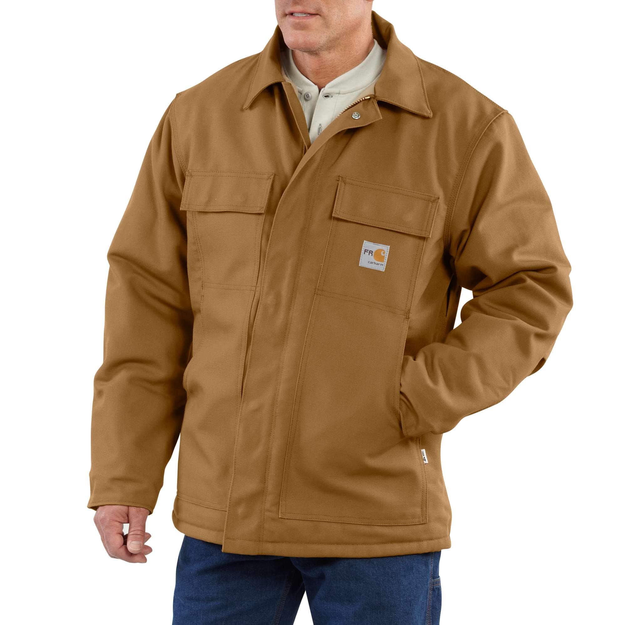 Flame-Resistant Duck Traditional Coat/Quilt-Lined - 3 Warmest Rating