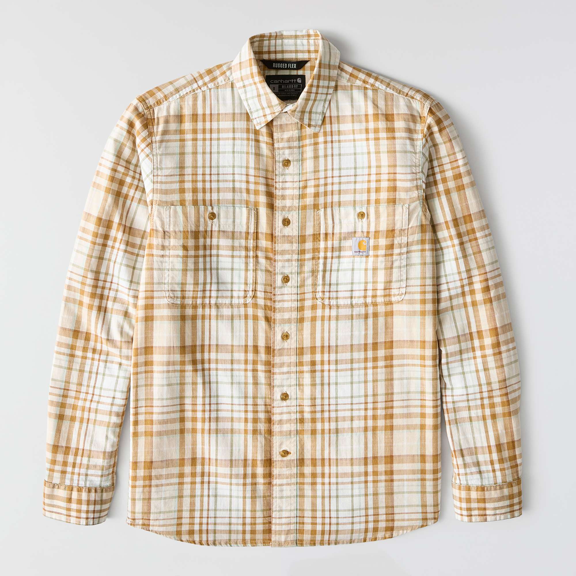 Rugged Flex™ Relaxed Fit Lightweight Long-Sleeve Plaid Shirt