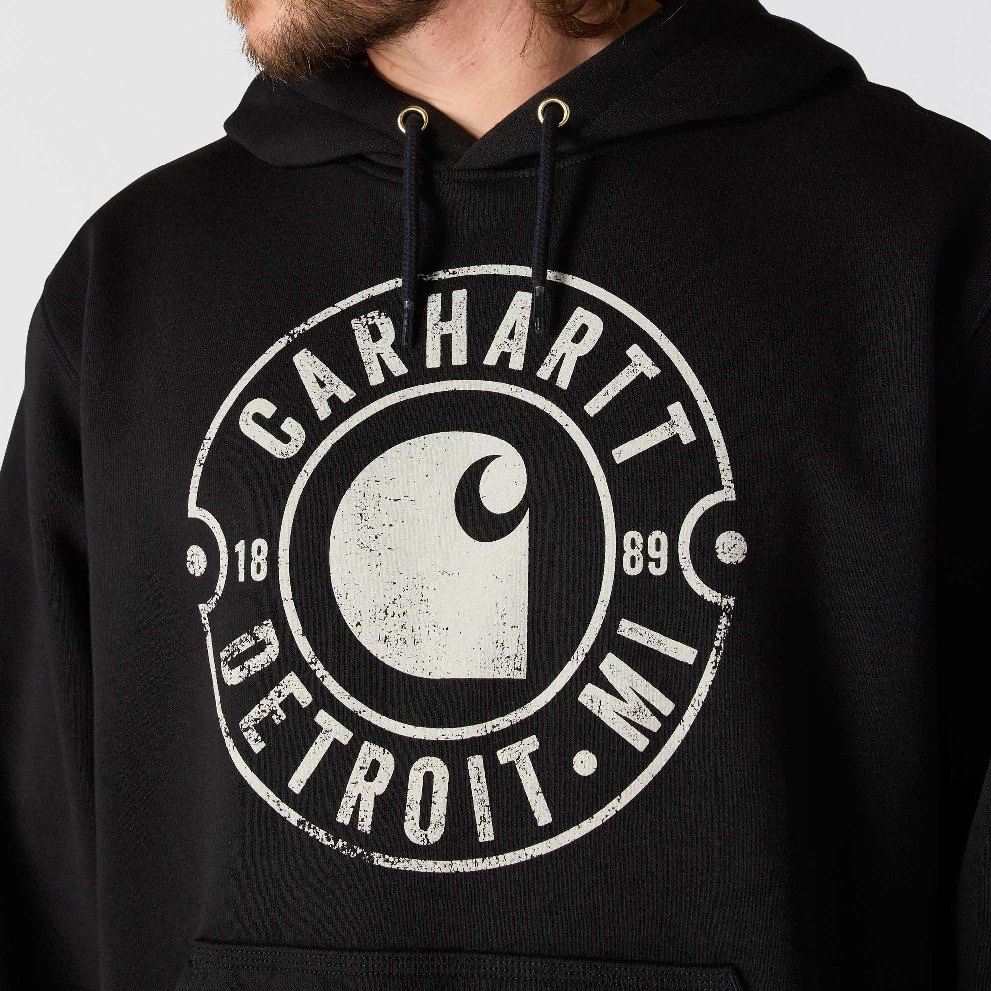 Loose Fit Midweight Hooded Detroit Sweatshirt