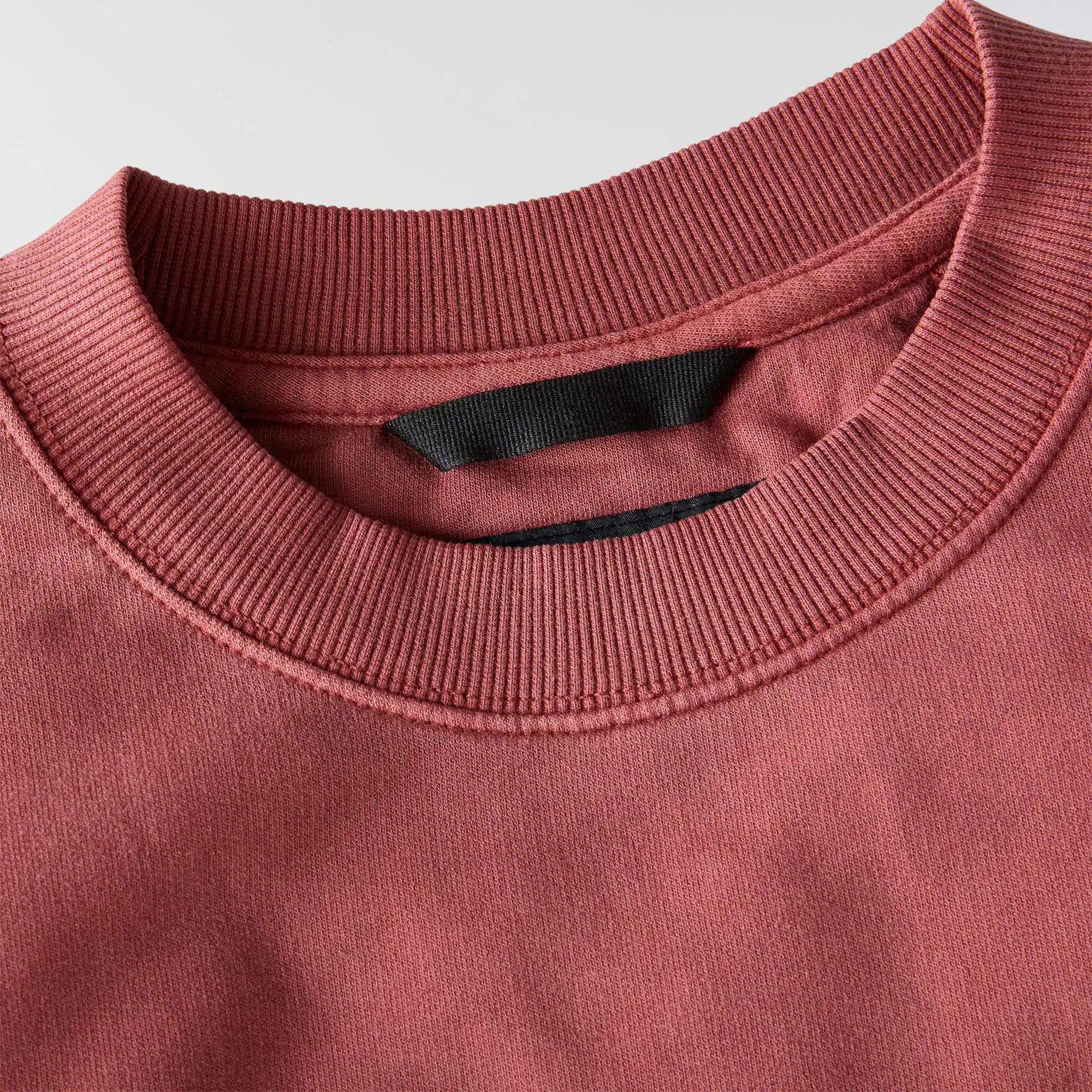 Relaxed Fit Midweight Garment Dye French Terry Crewneck Pocket Sweatshirt