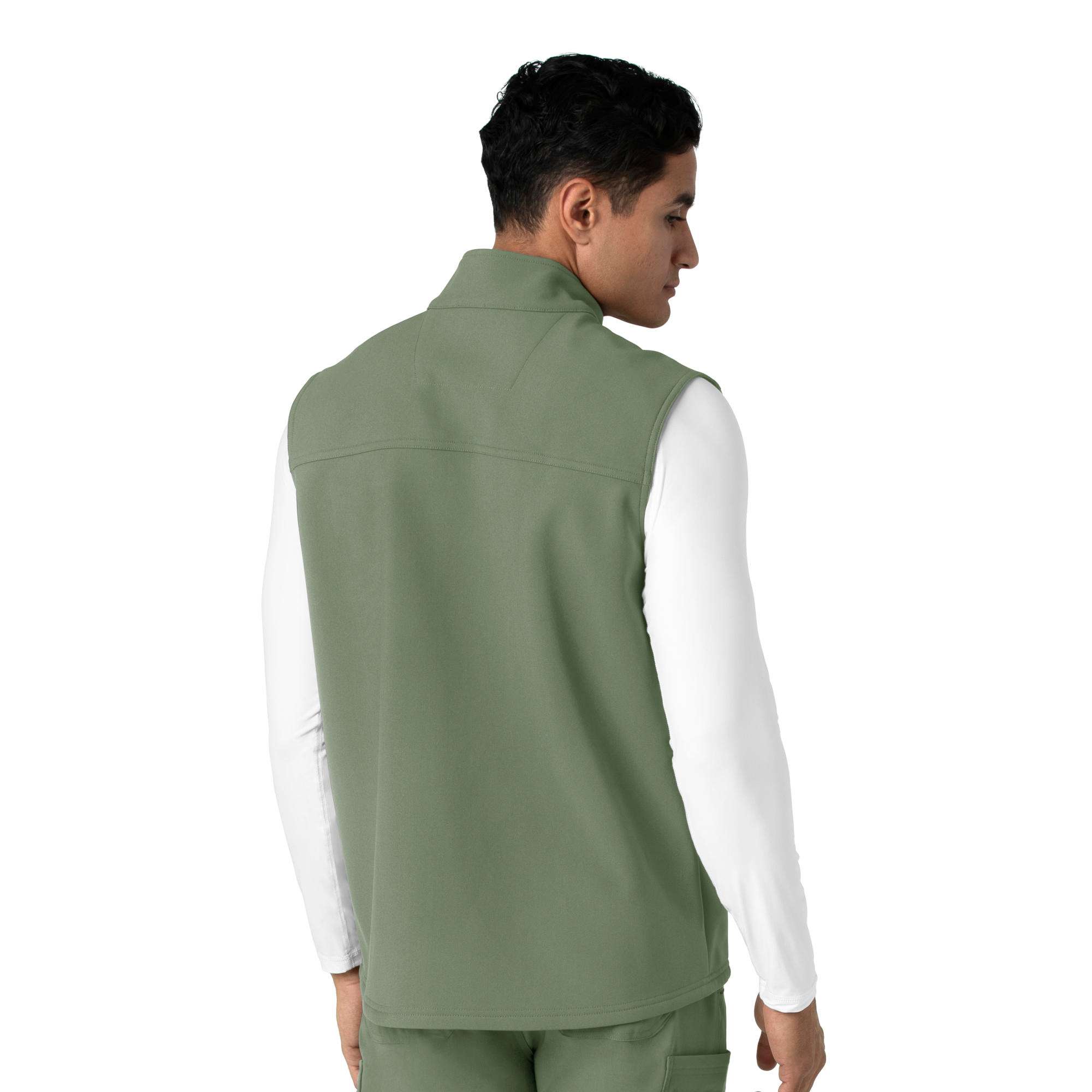 Rugged Flex® Men's Bonded Fleece Scrub Vest