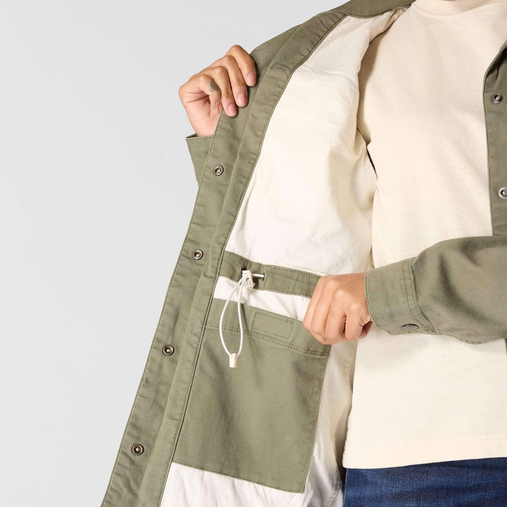 Women's TENCEL™ Fiber Series Relaxed Fit Canvas Coat - 1 Warm Rating