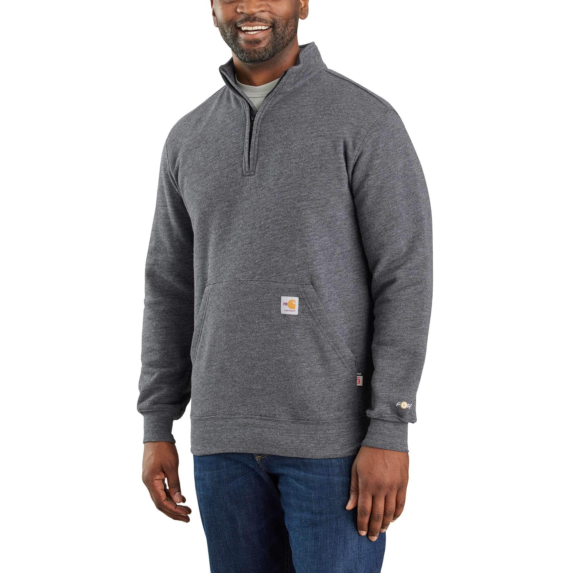 Flame-Resistant Carhartt Force® Loose Fit Midweight  Mock Neck Sweatshirt
