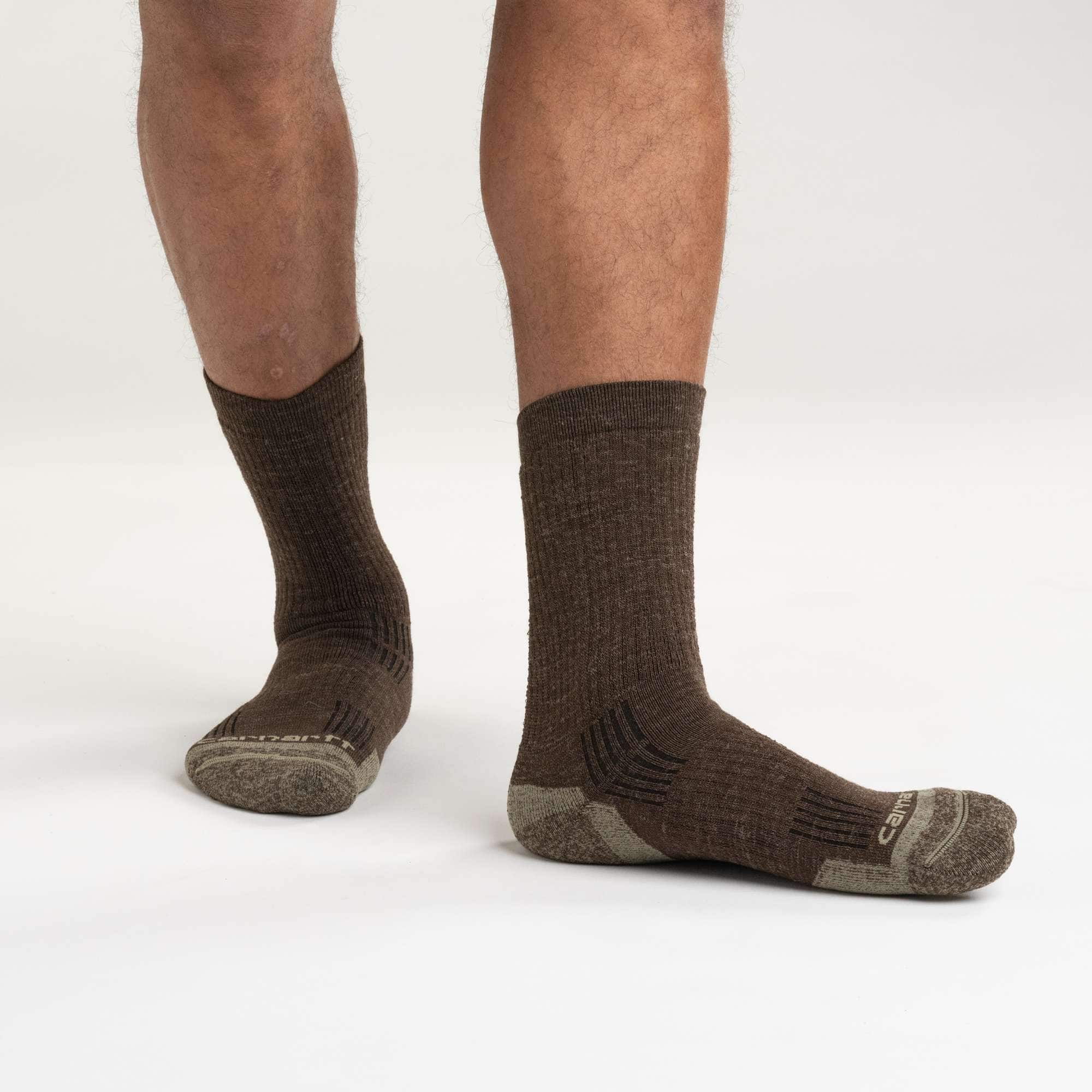 Midweight Synthetic-Wool Blend Crew Sock 2-Pack