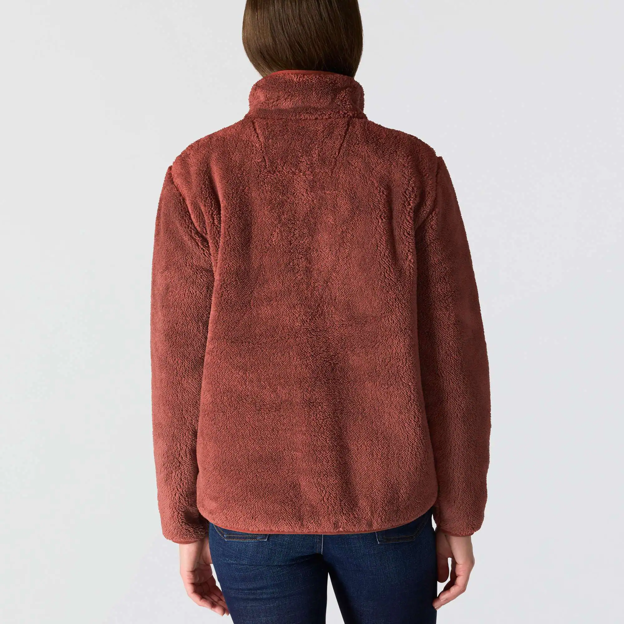 Women's Loose Fit Fleece Pullover - 3 Warmest Rating