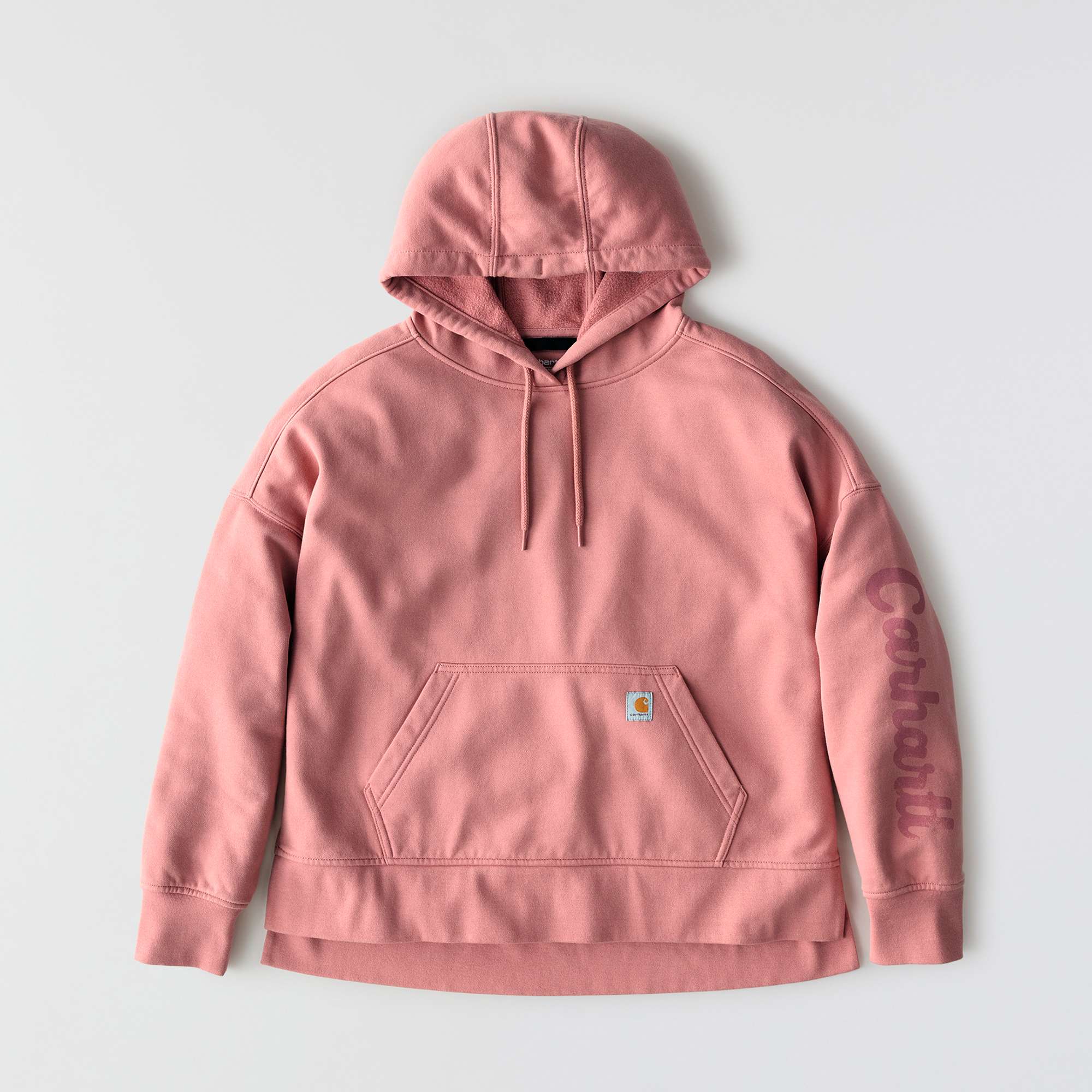 Women's Oversized-Fit Midweight Hooded Heart Graphic Sweatshirt