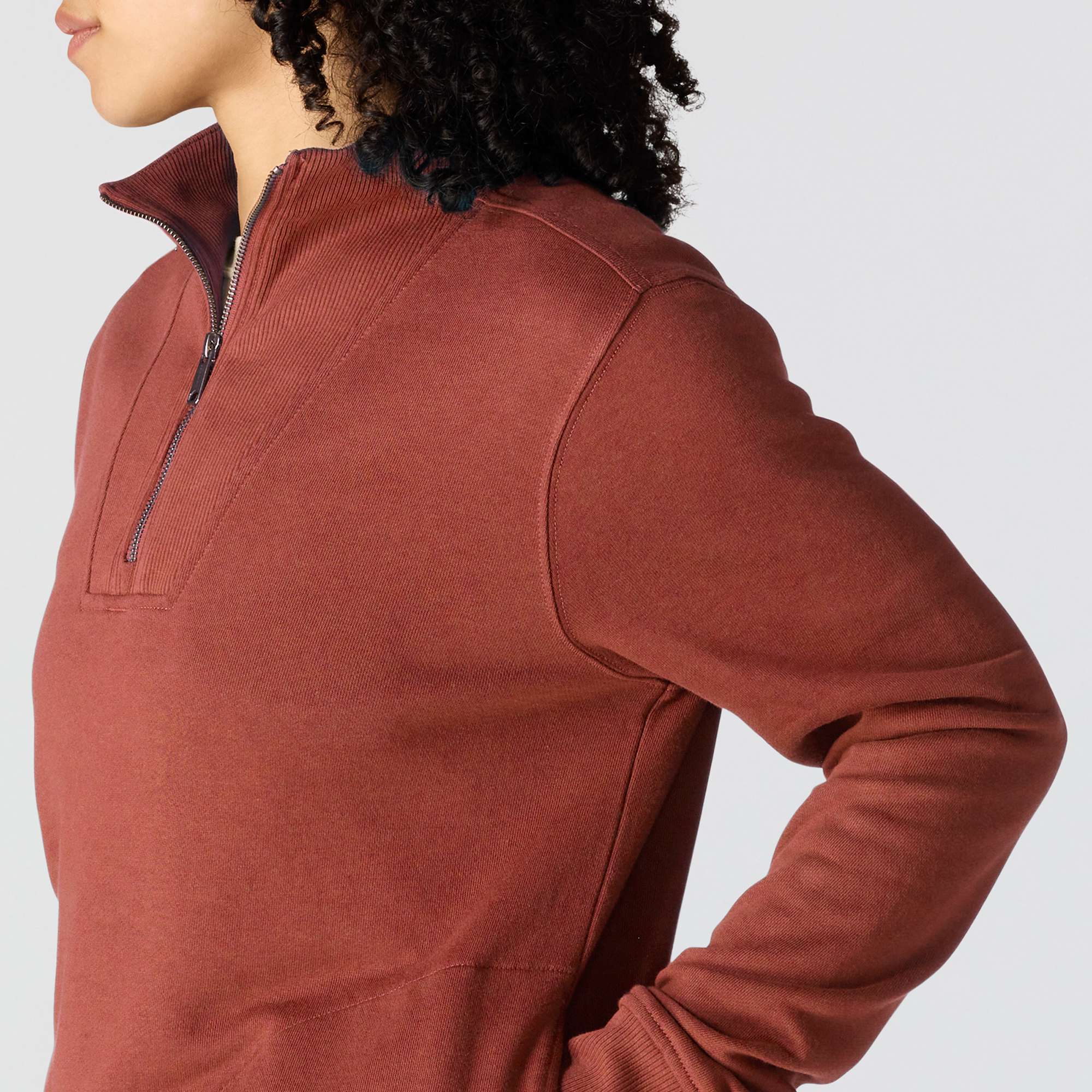 Women's TENCEL™ Fiber Series Relaxed Fit Half-Zip Sweatshirt