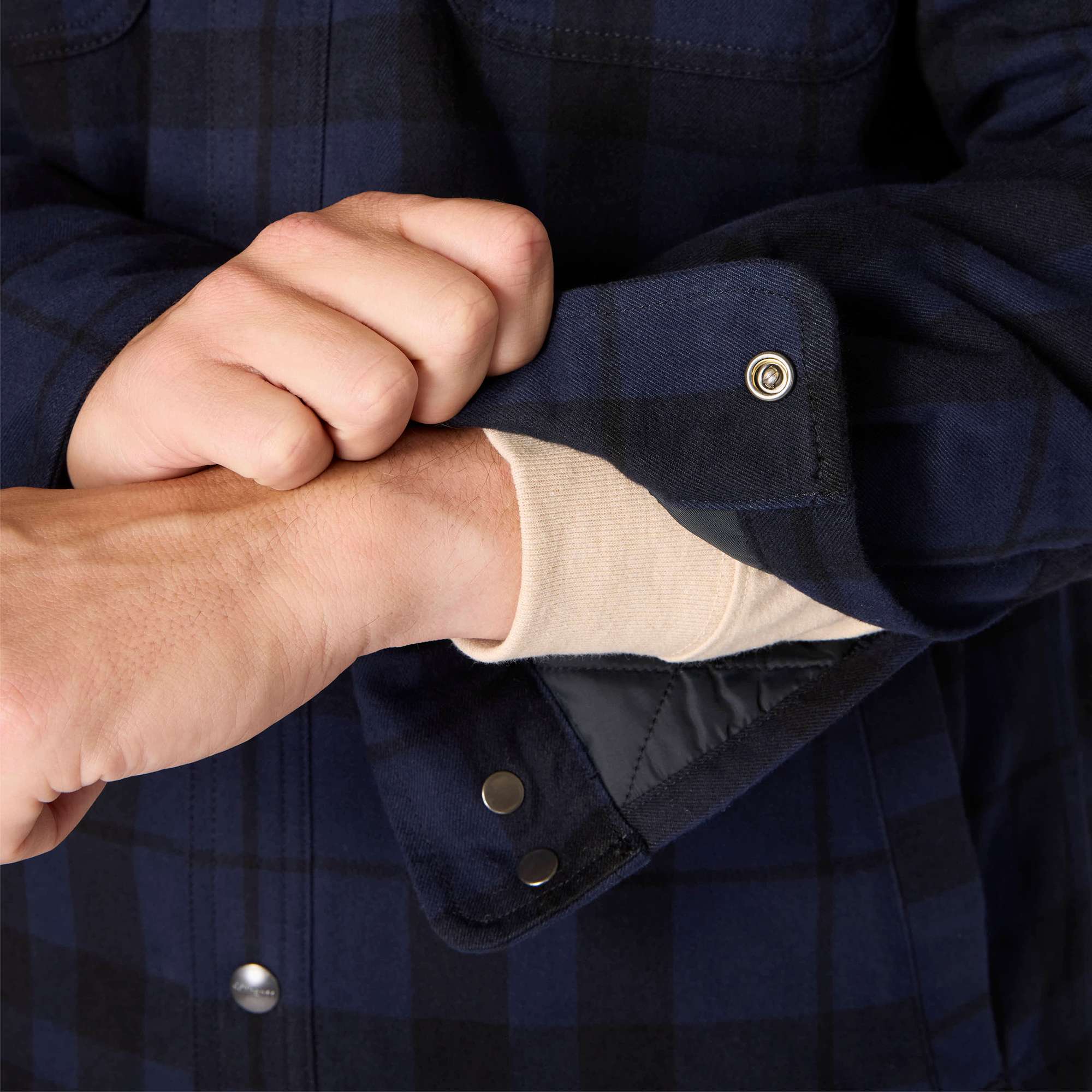 Relaxed Fit Flannel Sherpa-Lined Shirt Jac