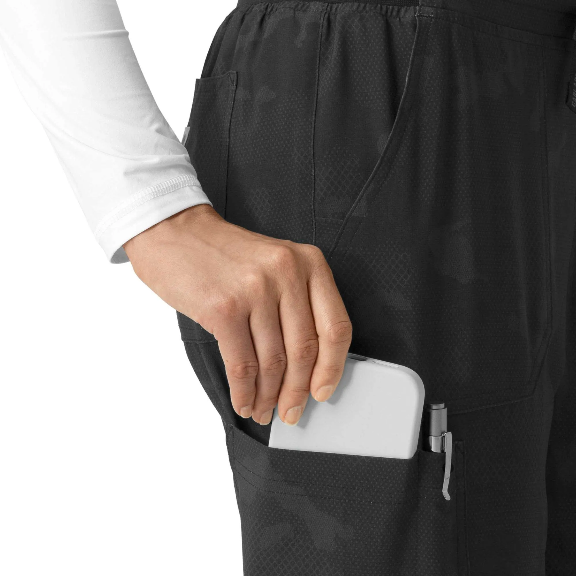 Women's Printed Cargo Jogger Scrub Pant