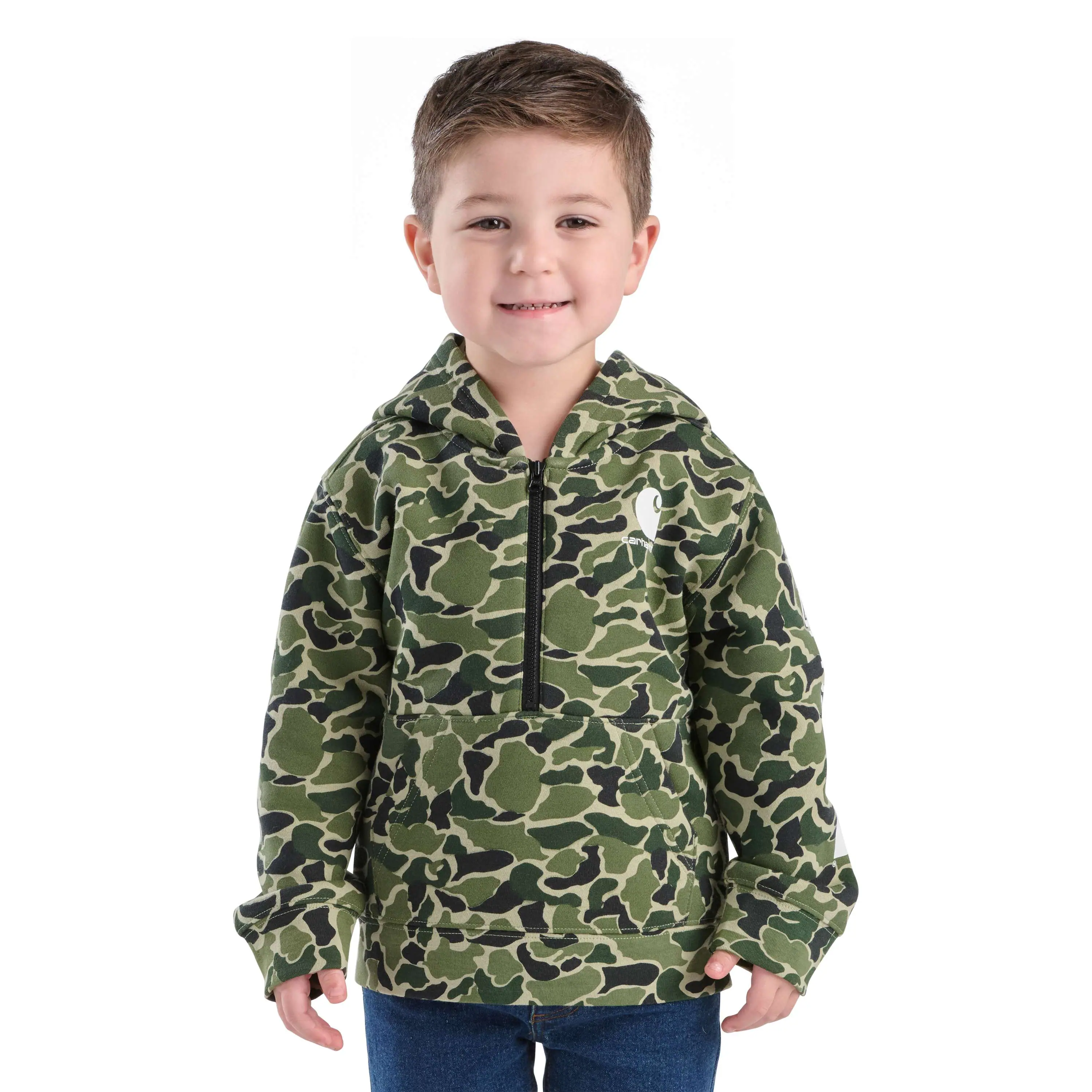 Boys' Long Sleeve Half-Zip Camo Sweatshirt (Baby/Toddler)