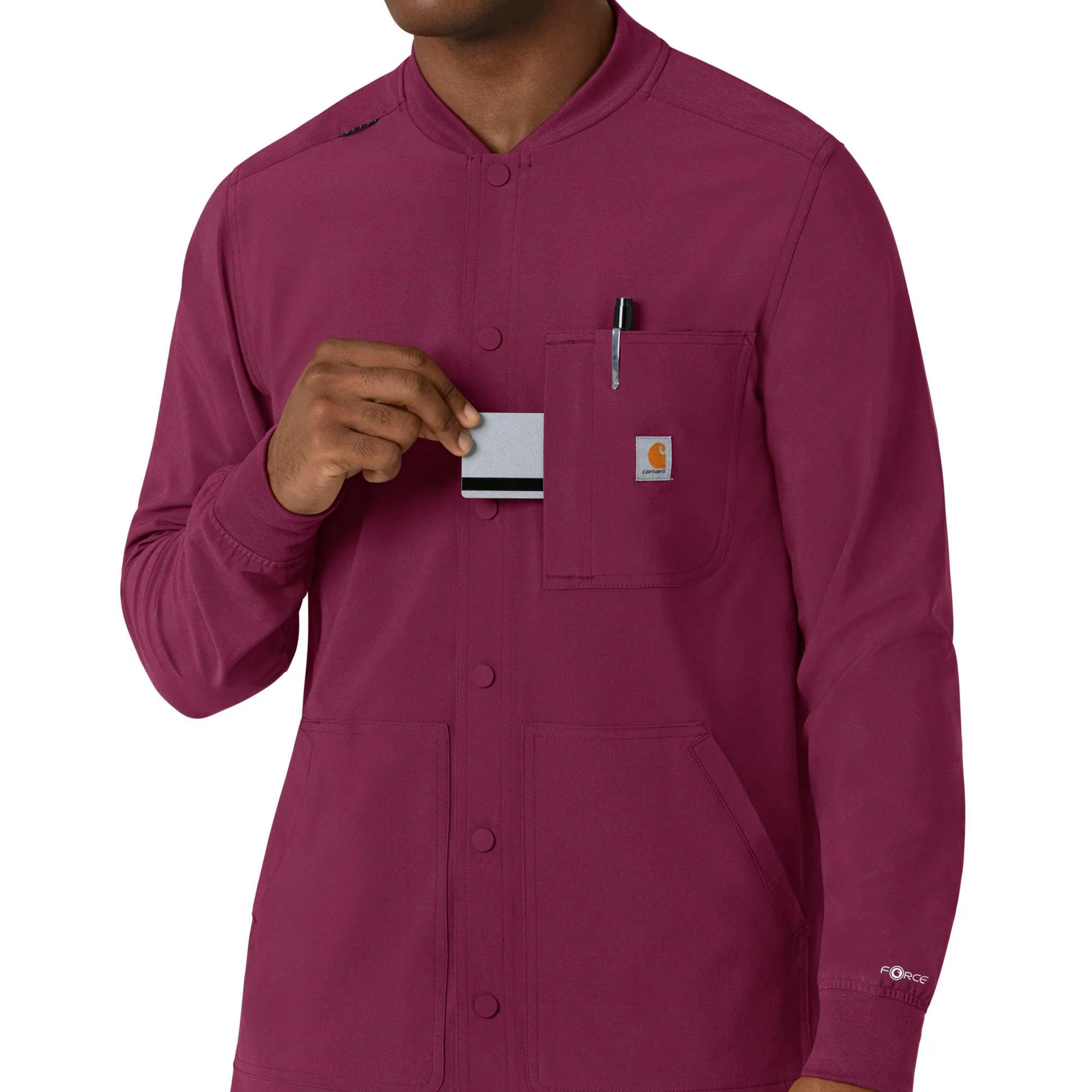 Force Cross-Flex Men's Shirt Scrub Jacket