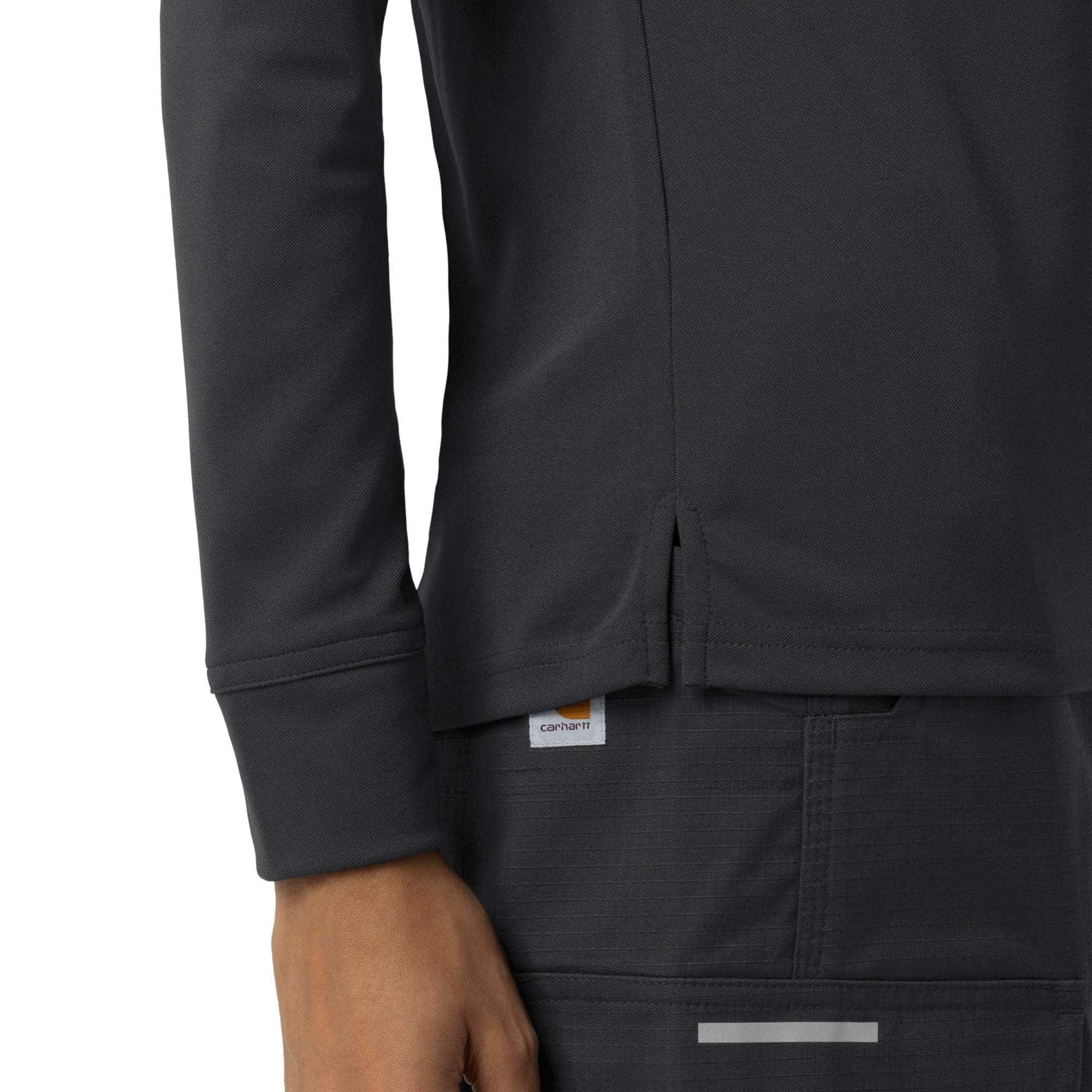 Women's Rugged Flex® RSCU Heavyweight Long Sleeve Polo Scrub Top