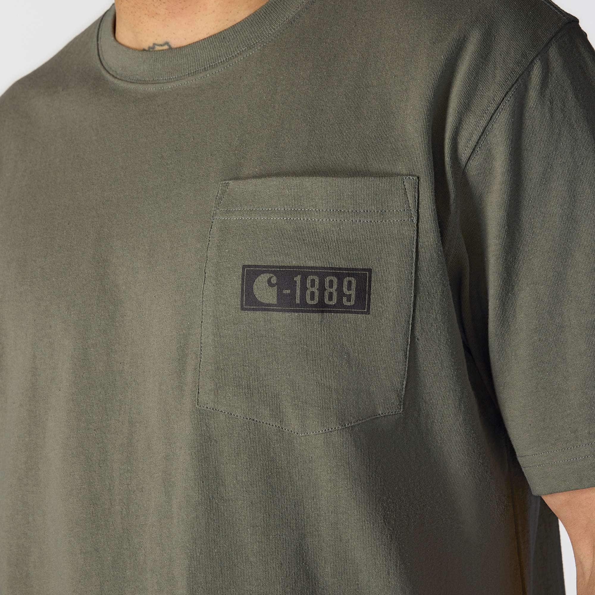 Loose Fit Heavyweight Short-Sleeve Pocket 1889 T-Shirt
