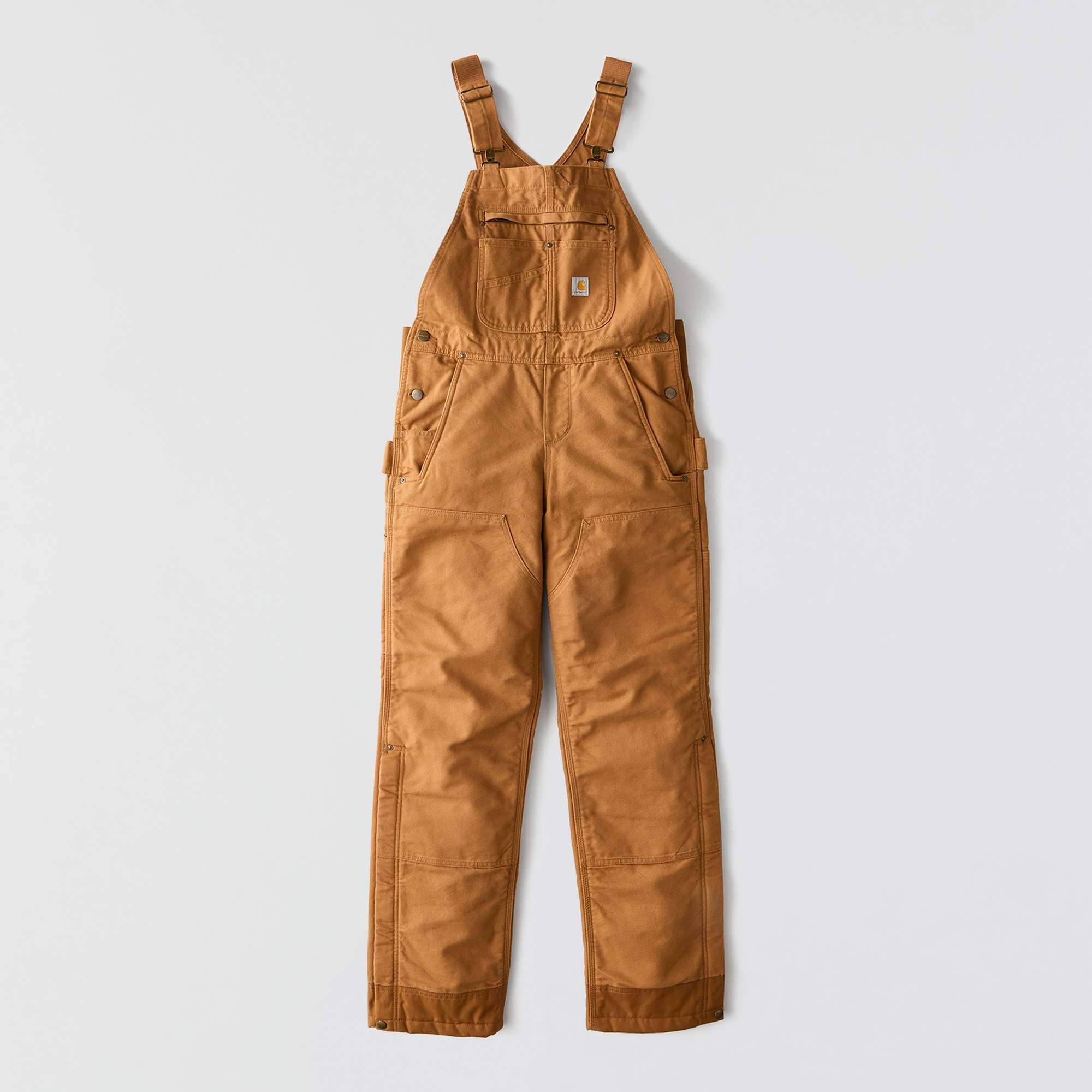 Women's Insulated Bibs - Relaxed Fit - Washed Duck - 3 Warmest Rating