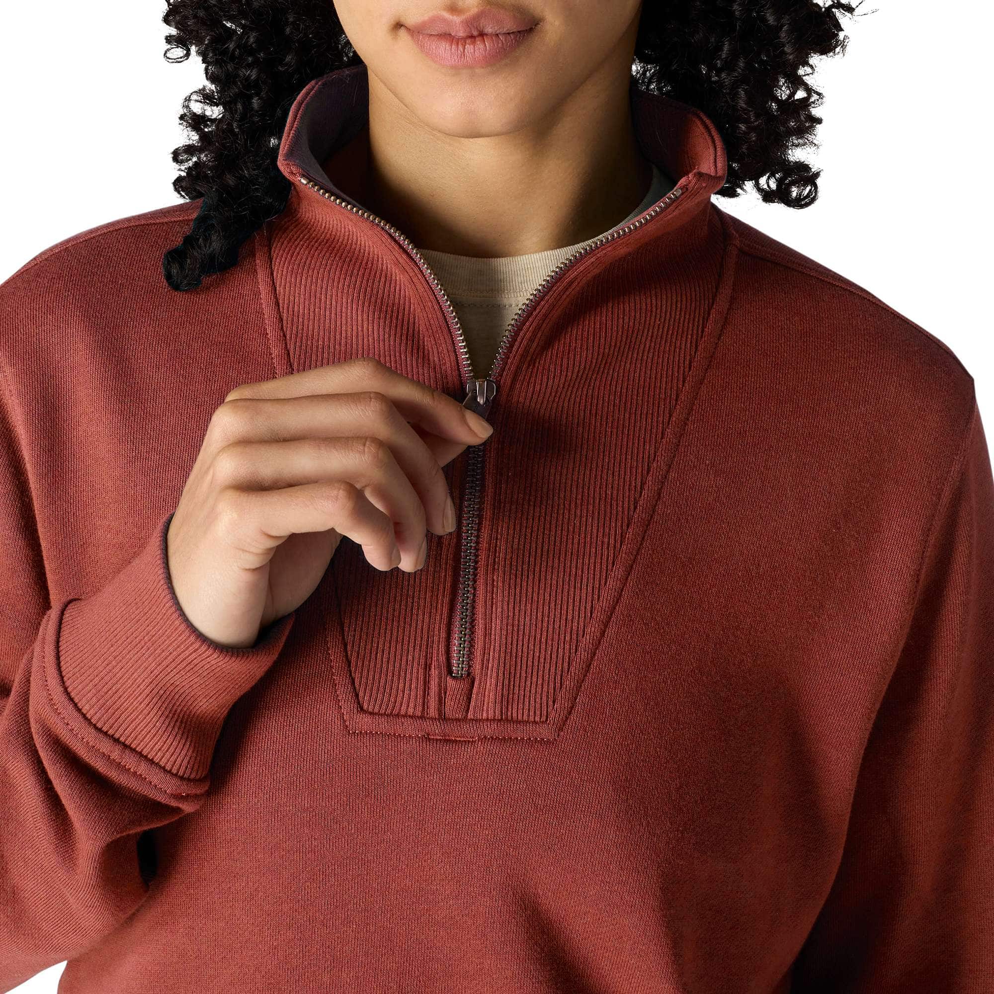 Women's TENCEL™ Fiber Series Relaxed Fit Half-Zip Sweatshirt