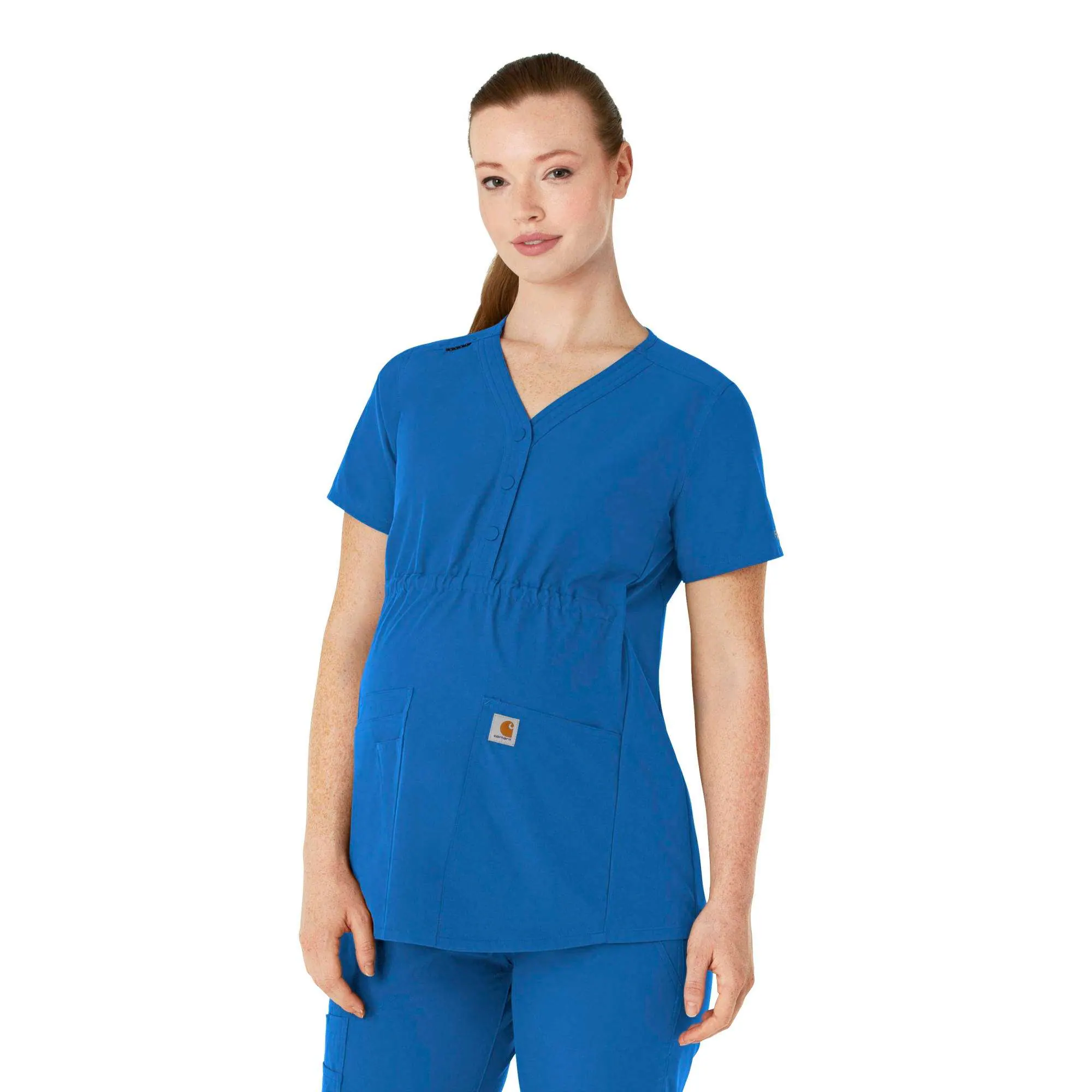 Women's Force Essentials Henley Maternity Scrub Top