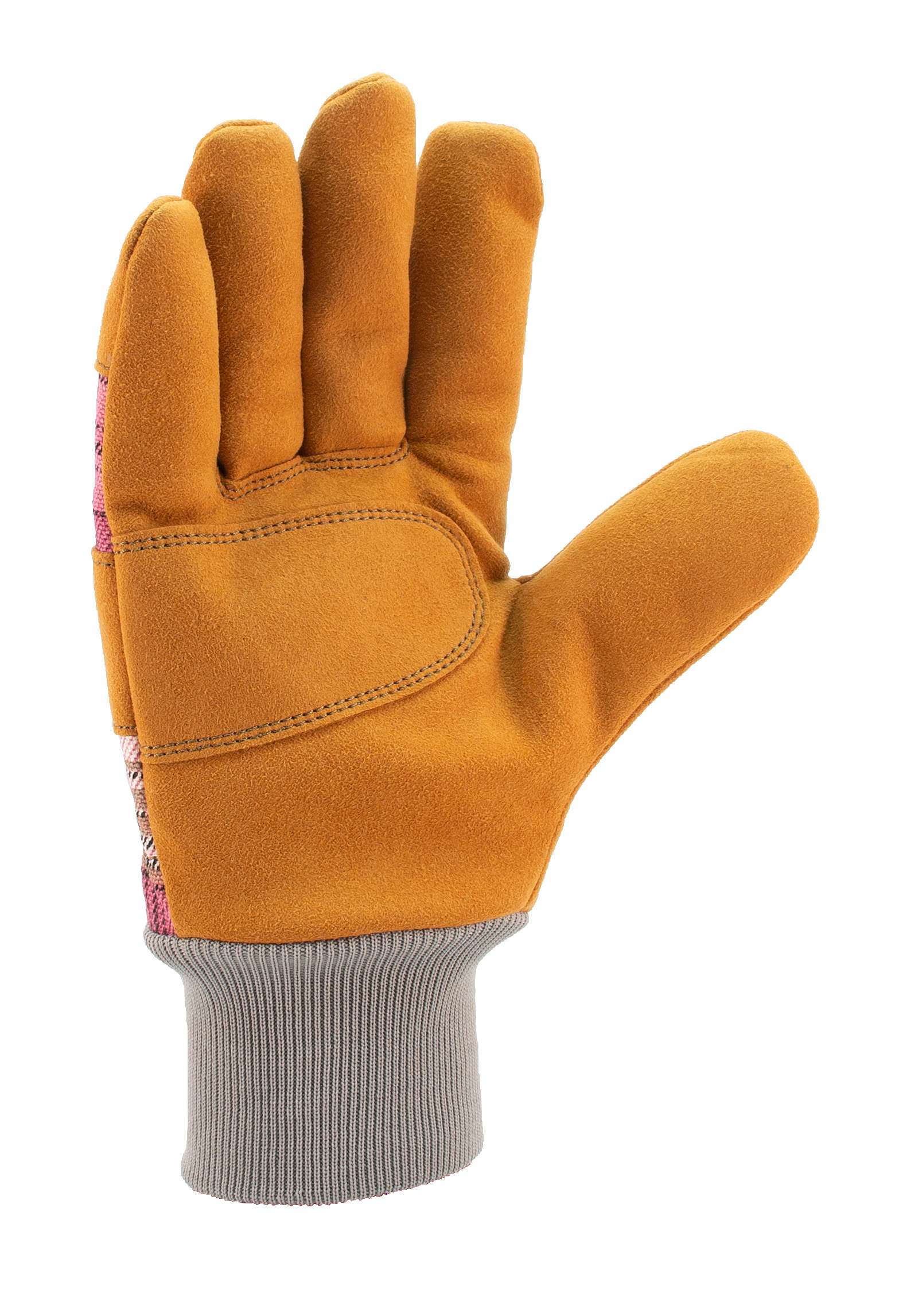 Suede Knit-Cuff Work Glove