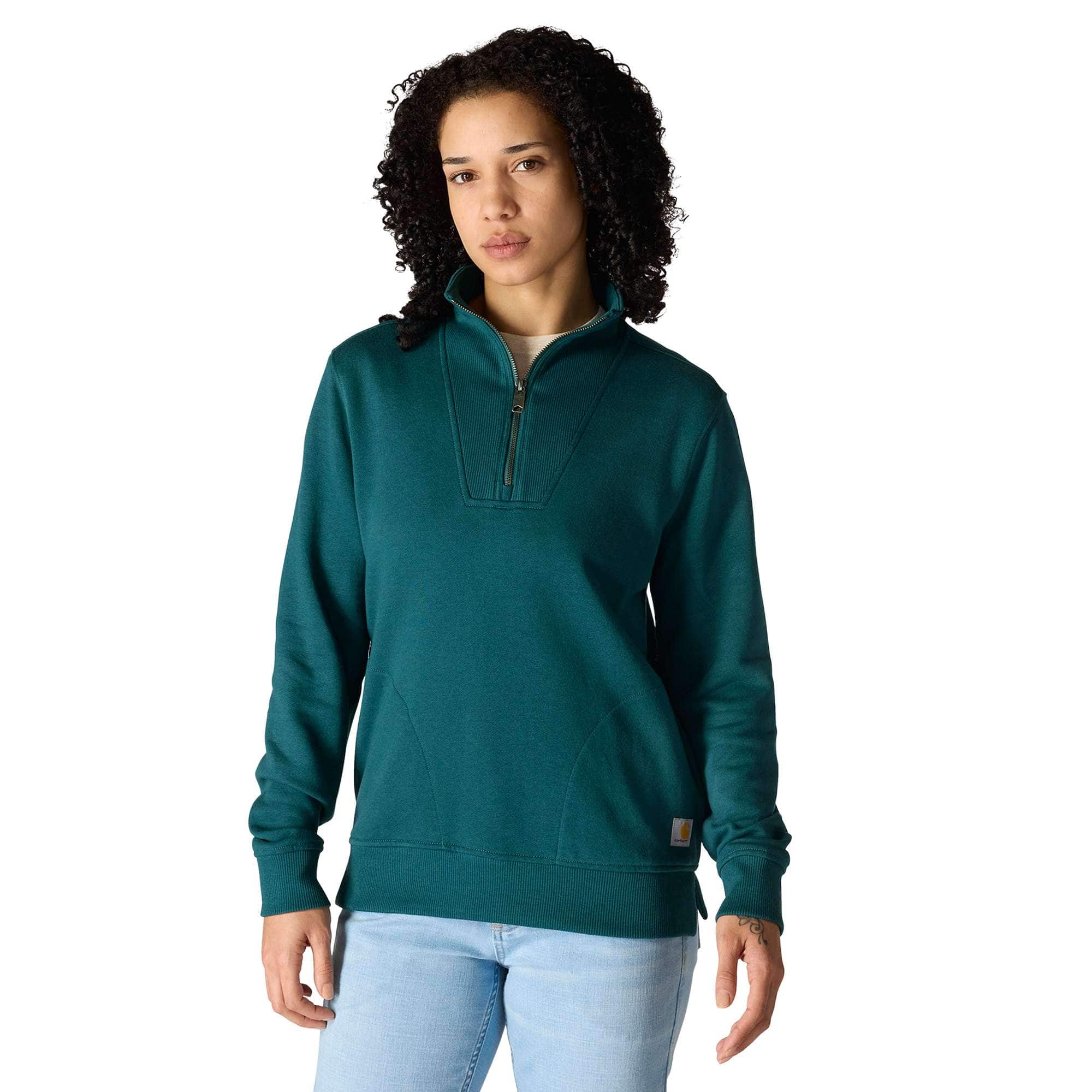 Women's TENCEL™ Fiber Series Relaxed Fit Half-Zip Sweatshirt