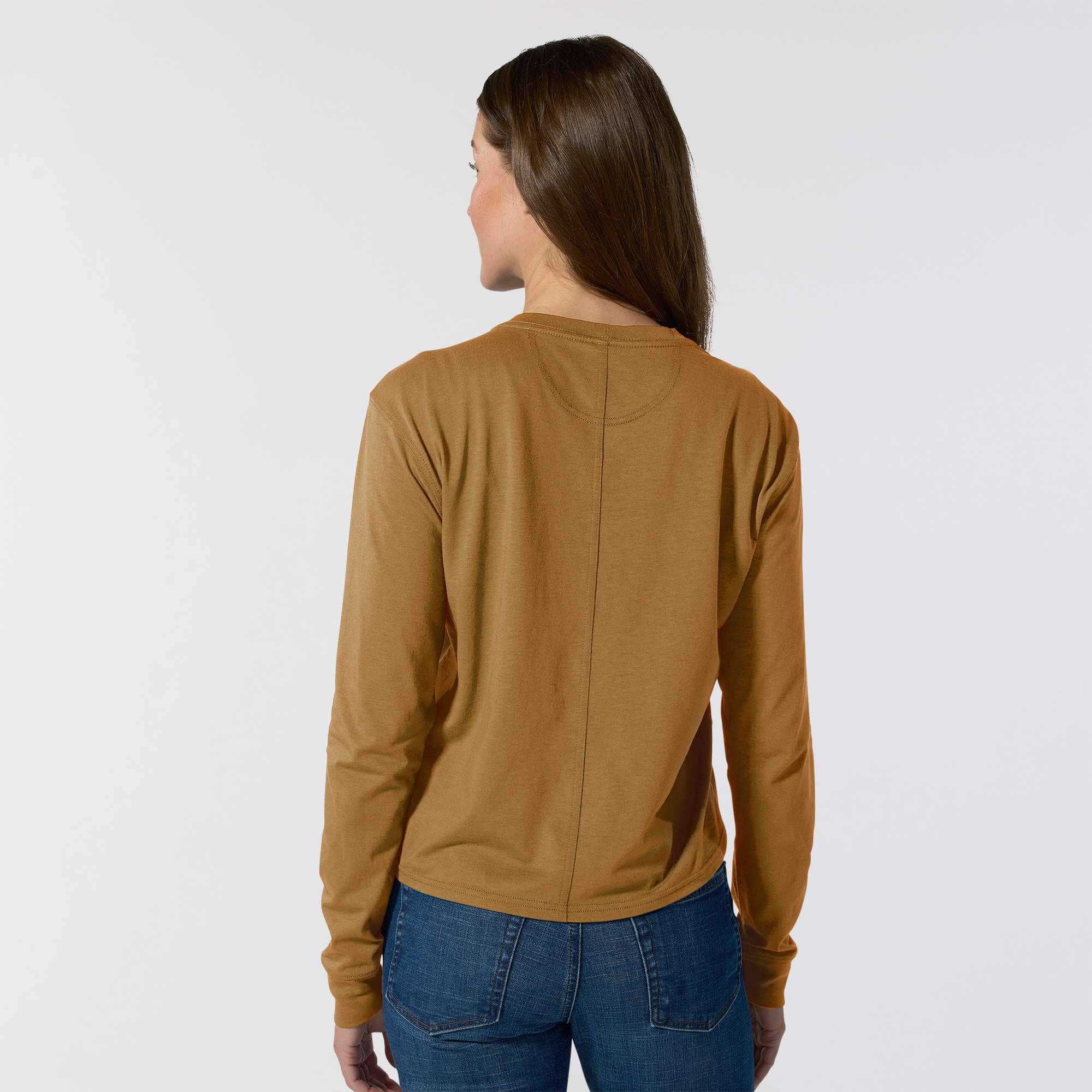 Women's TENCEL™ Fiber Series Loose Fit Long-Sleeve Crewneck Pocket T-Shirt