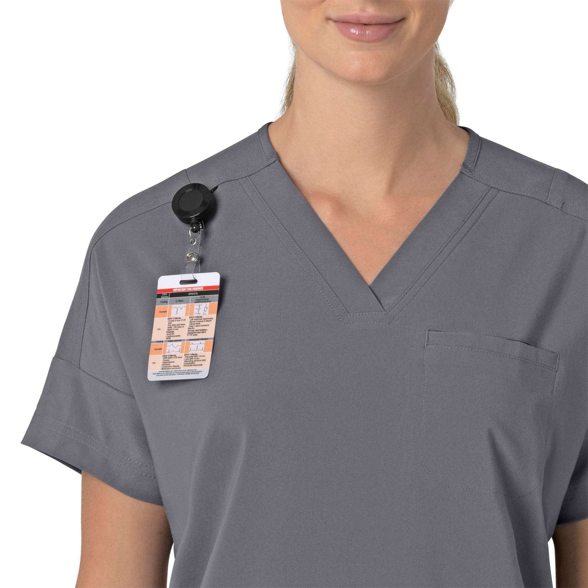Women's Force Cross-Flex  Oversized V-Neck Scrub Top