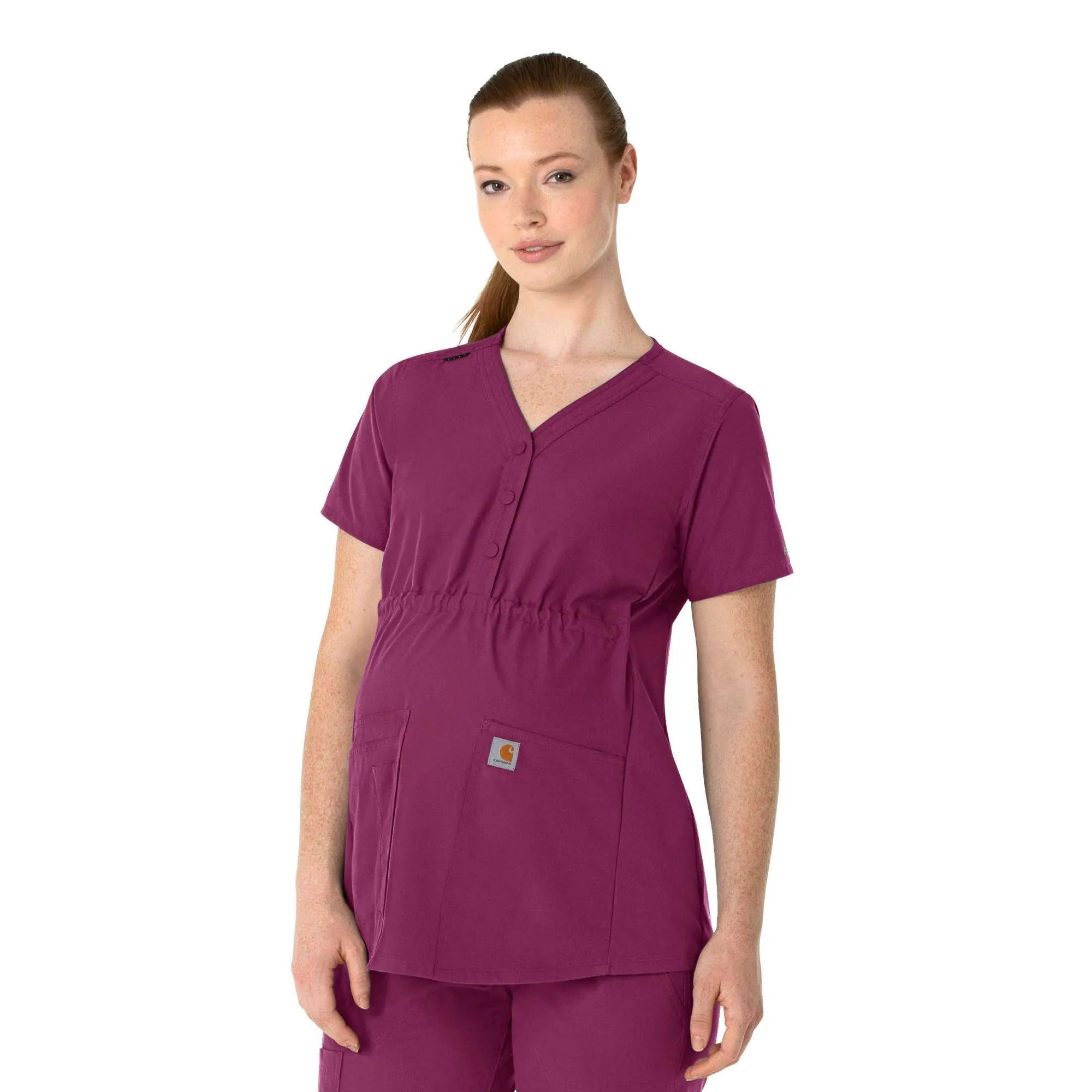 Women's Force Essentials Henley Maternity Scrub Top