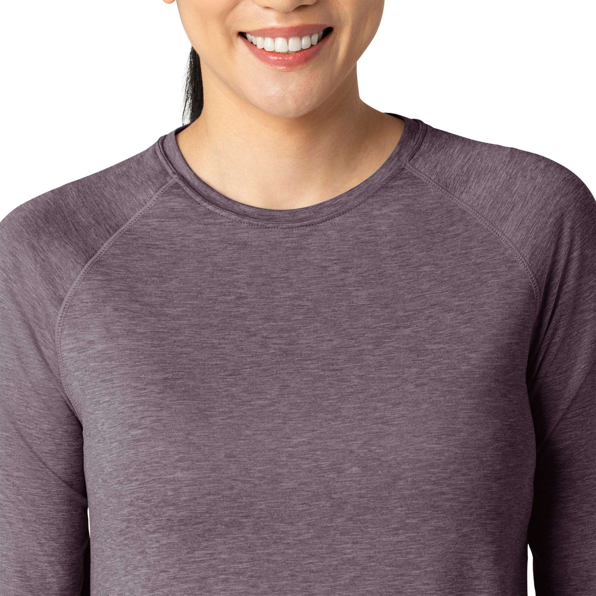 Women's Force Sub-Scrubs Heathered Performance Long Sleeve Tee