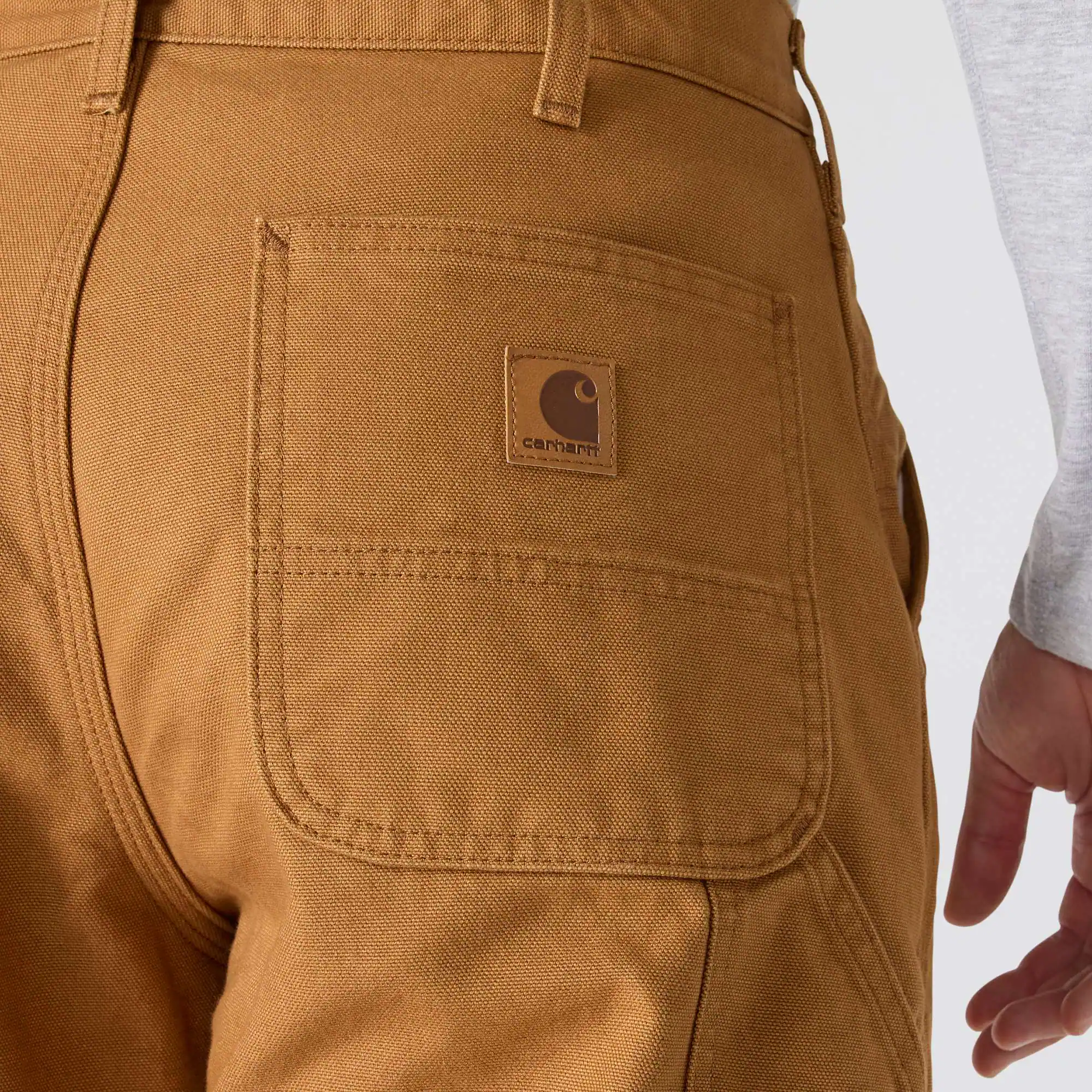 Loose Straight Washed Duck Lined Dungaree