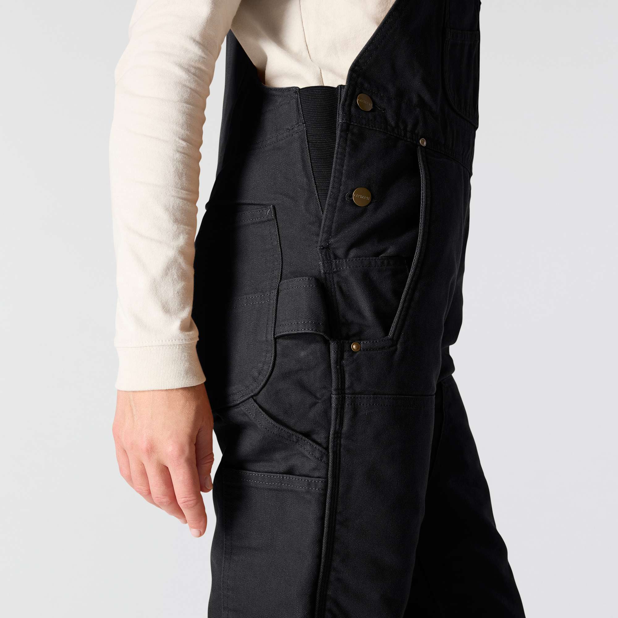 Women's Insulated Bibs - Relaxed Fit - Washed Duck - 3 Warmest Rating