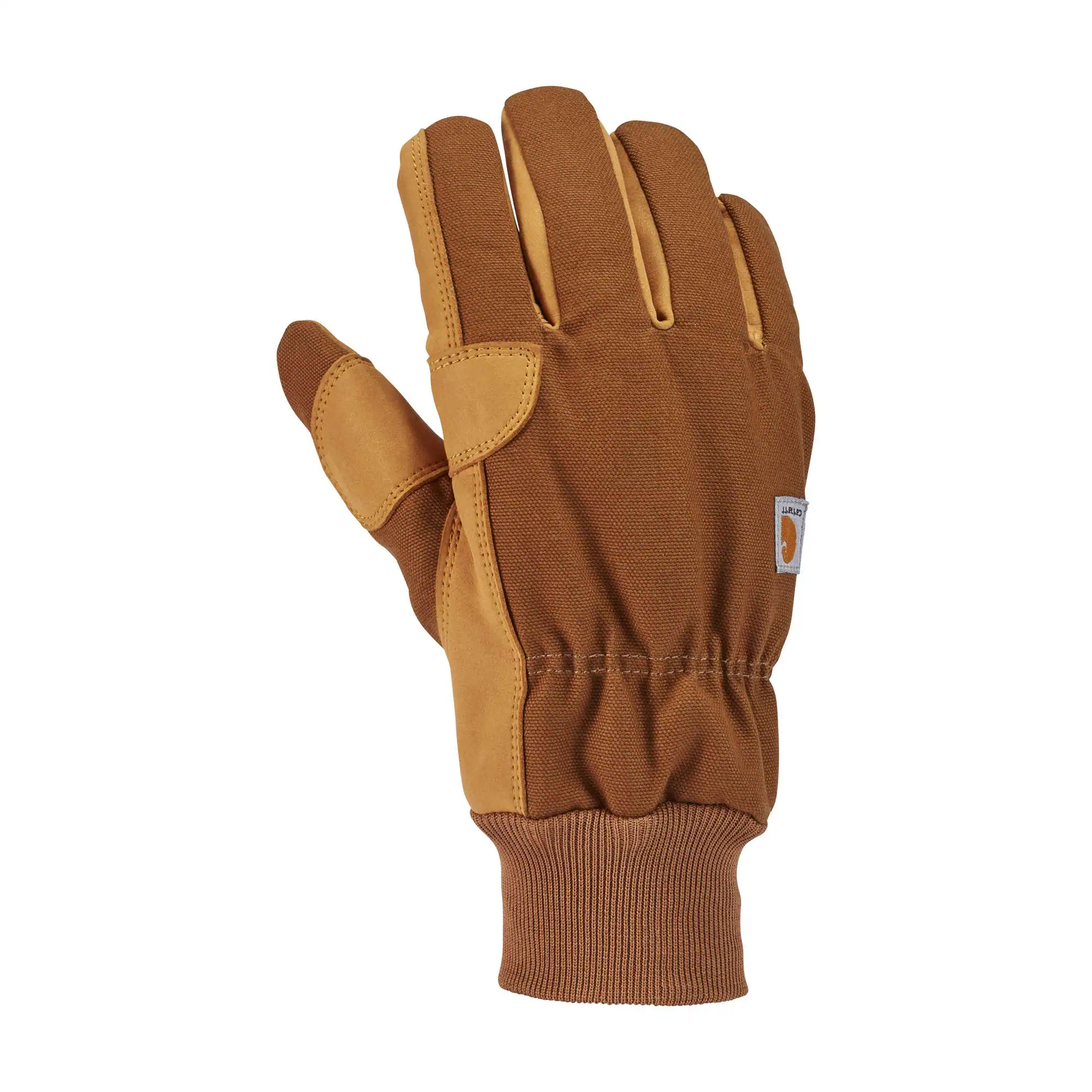 Insulated Duck Synthetic Leather Knit Cuff Glove