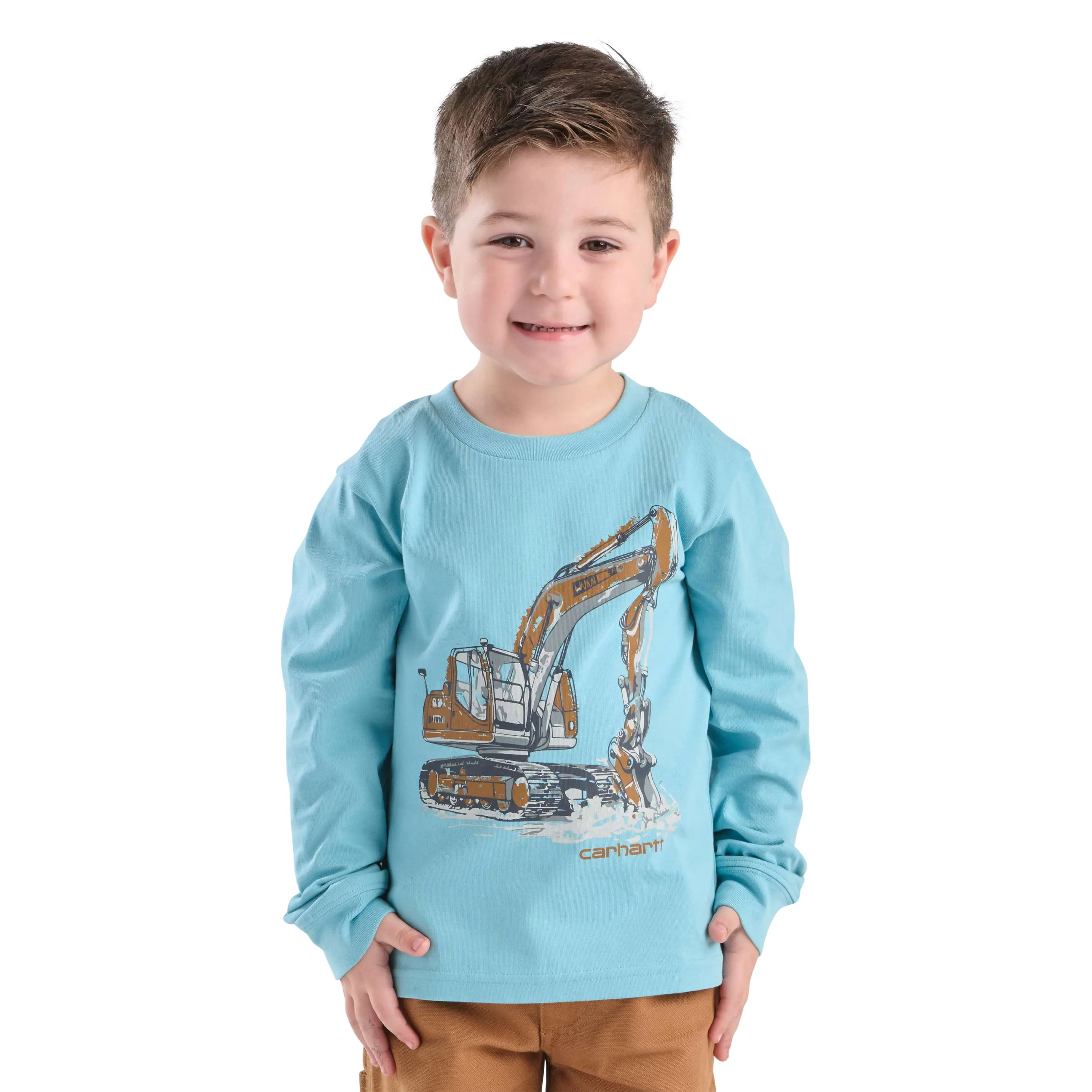 Boys' Long Sleeve Construction T-Shirt (Child/Youth)