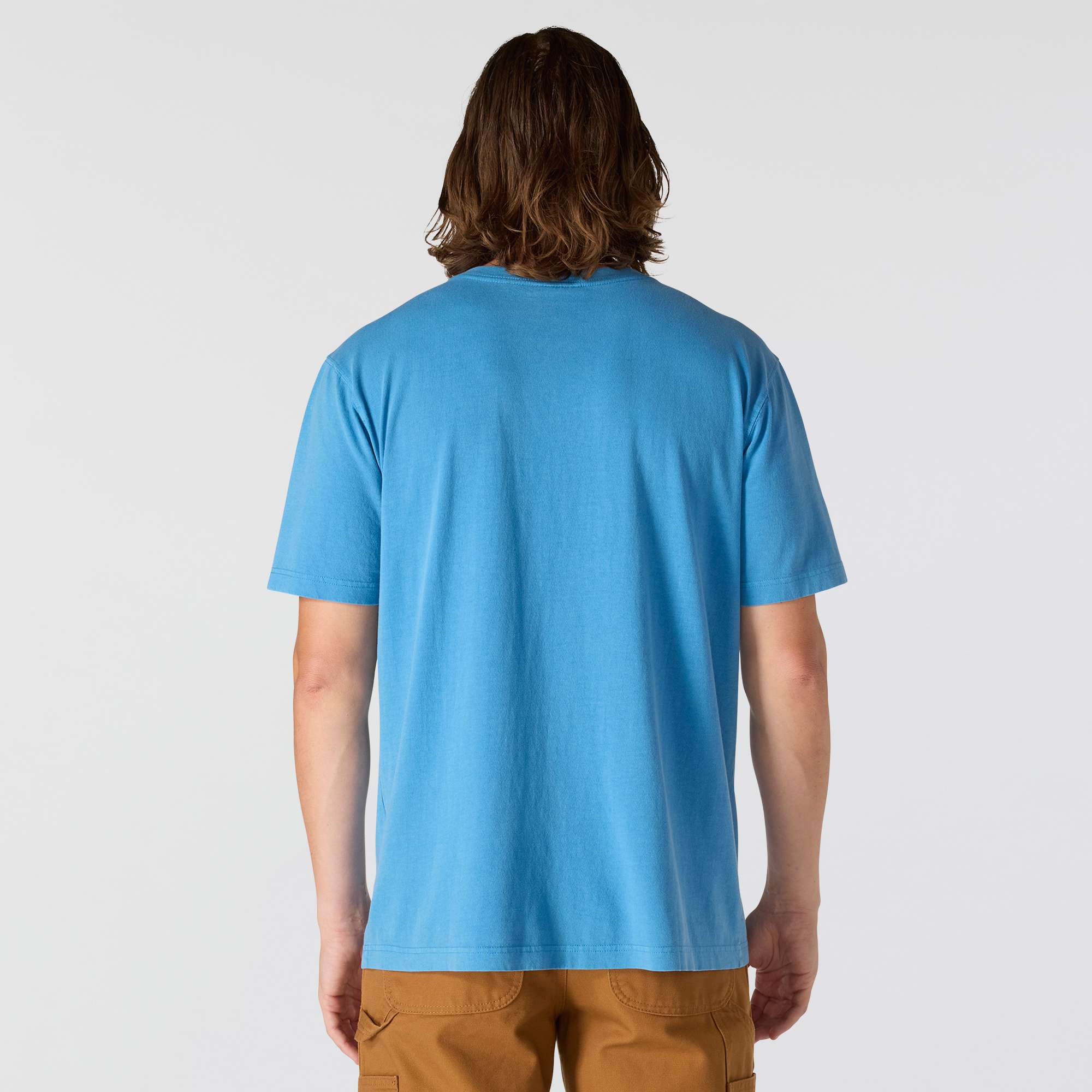 Re-Engineered Relaxed Fit Lightweight Short-Sleeve Garment Dyed Pocket T-Shirt